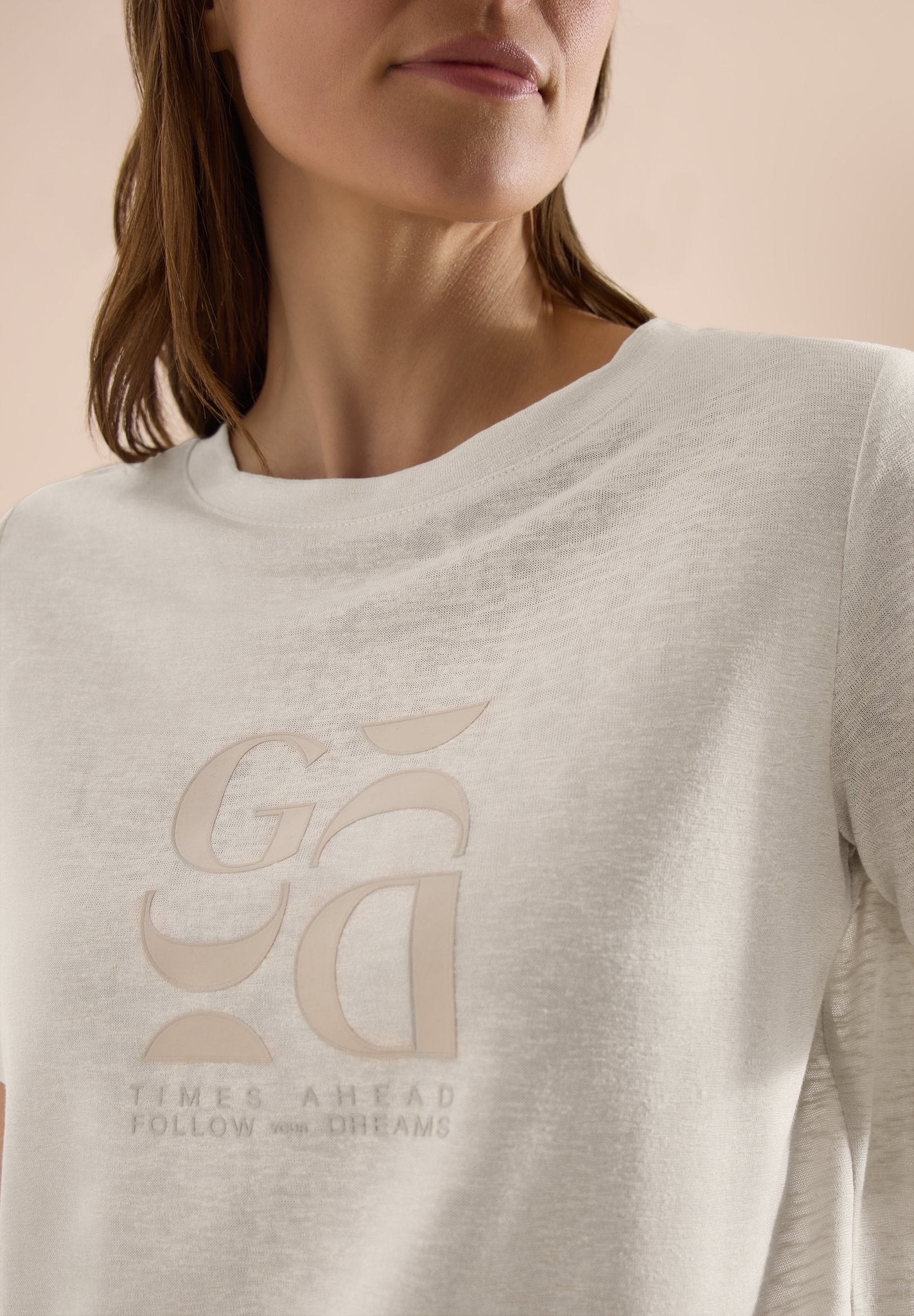 Cecil Damen T-Shirts  Macadamia