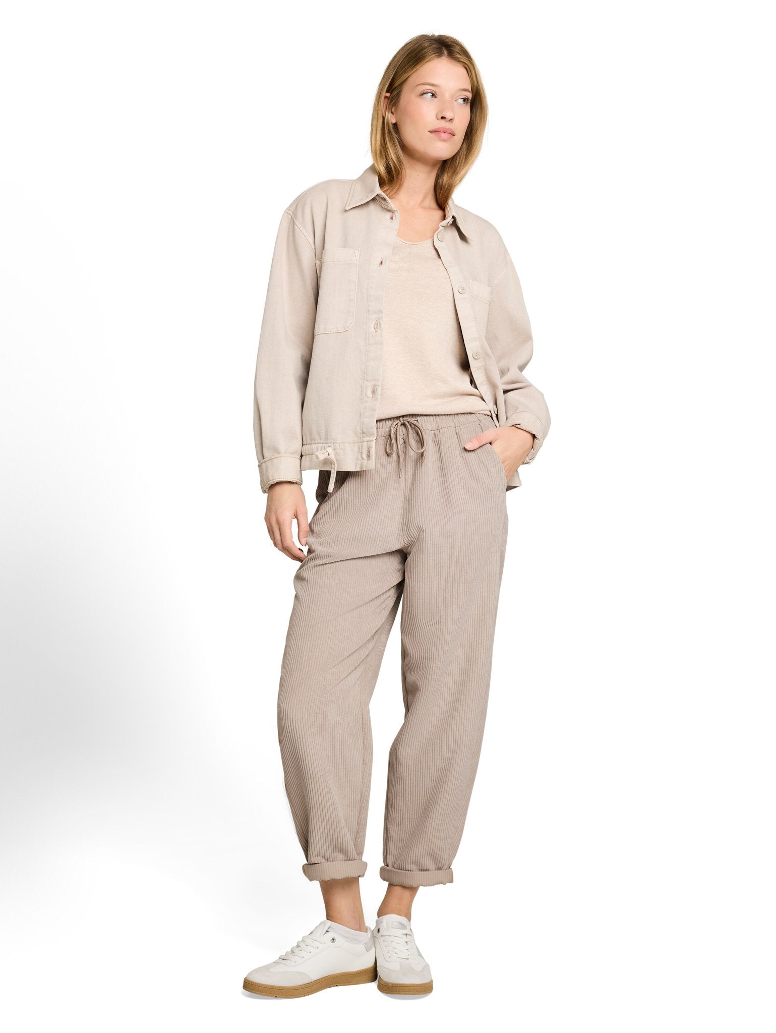 Tom Tailor denim Damen Hosen Atmosphere Beig