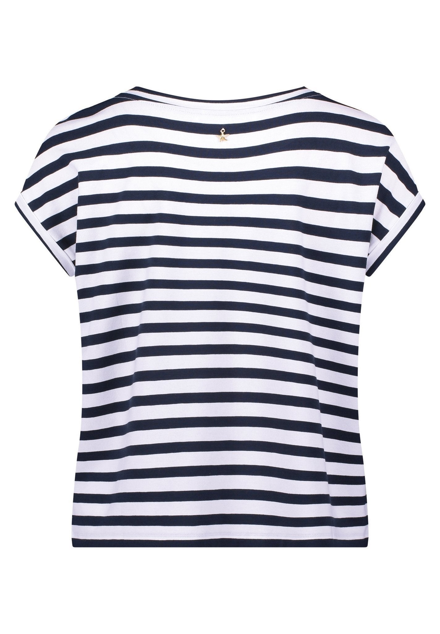 Betty & Co Damen T-Shirts Dark Blue/White