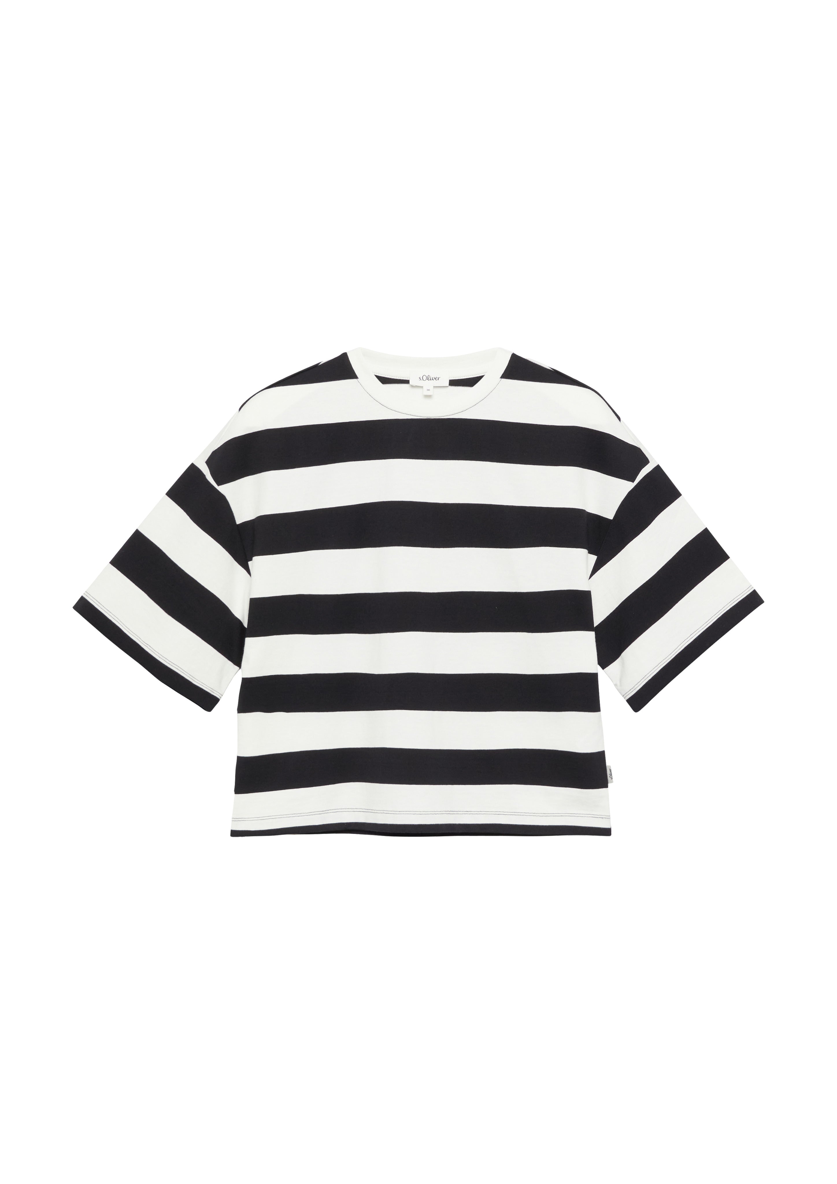 S. Oliver red Damen T-Shirts Grey/Black