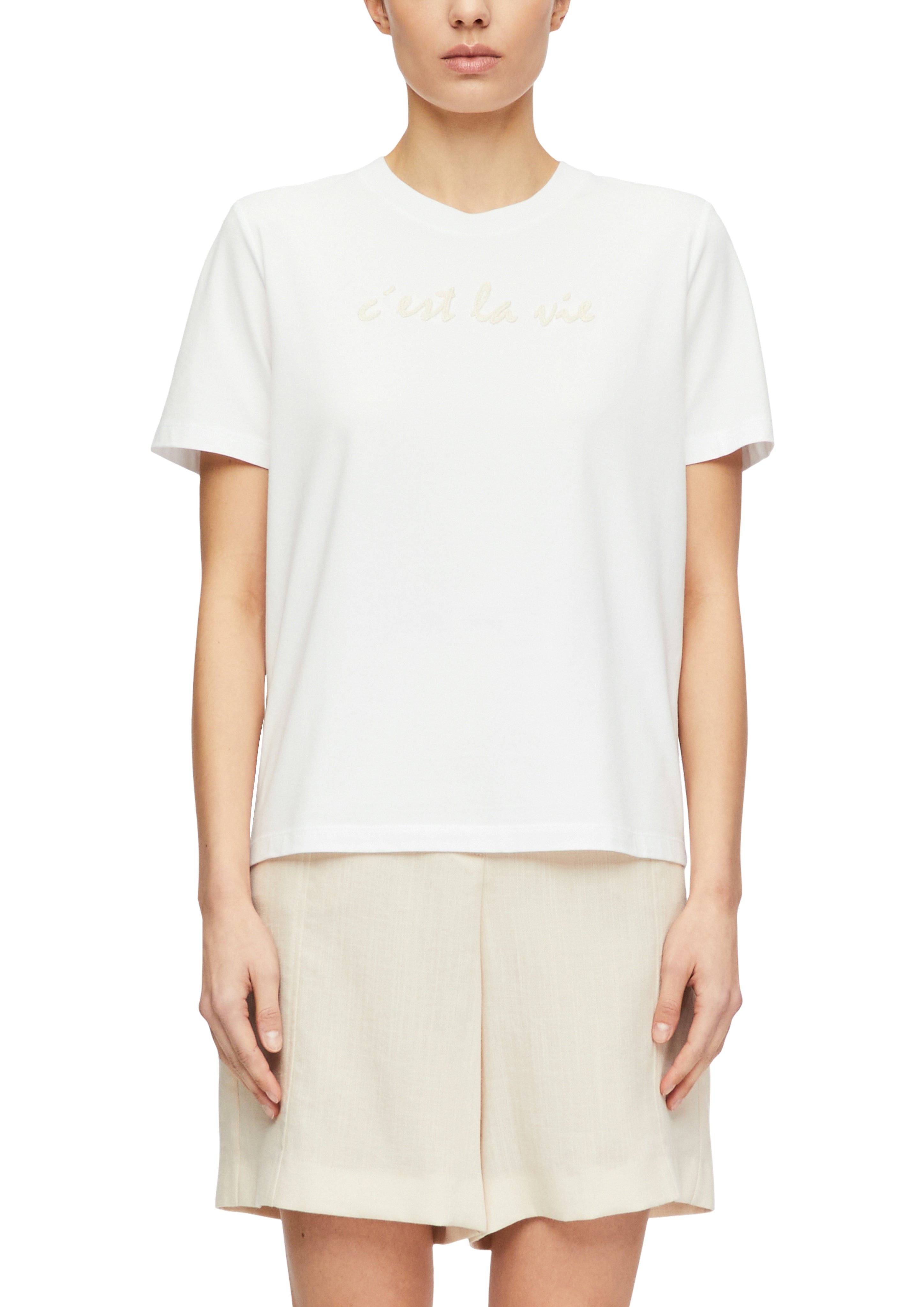 Comma Damen T-Shirts White