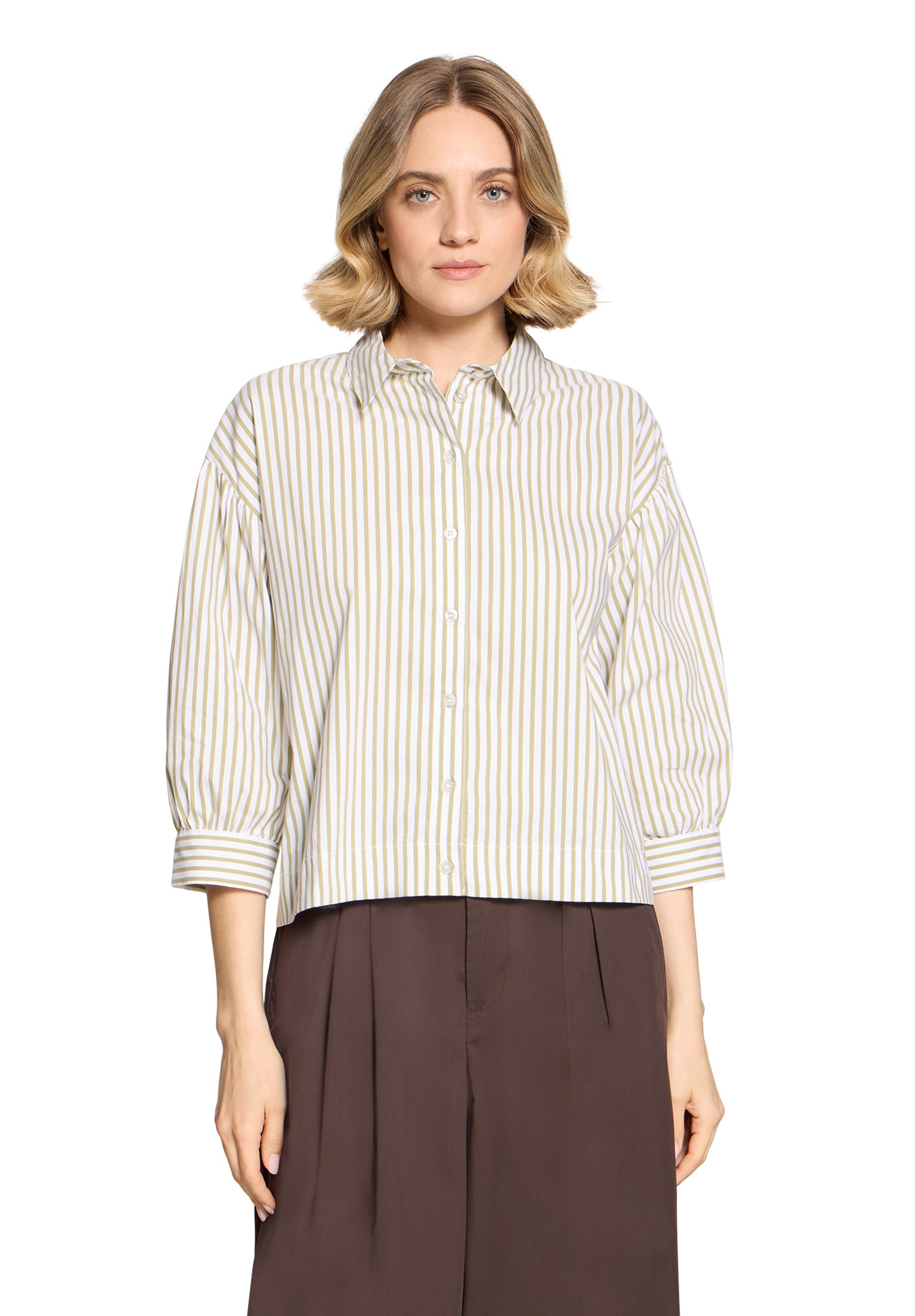 Cartoon Damen Blusen Cream/Khaki