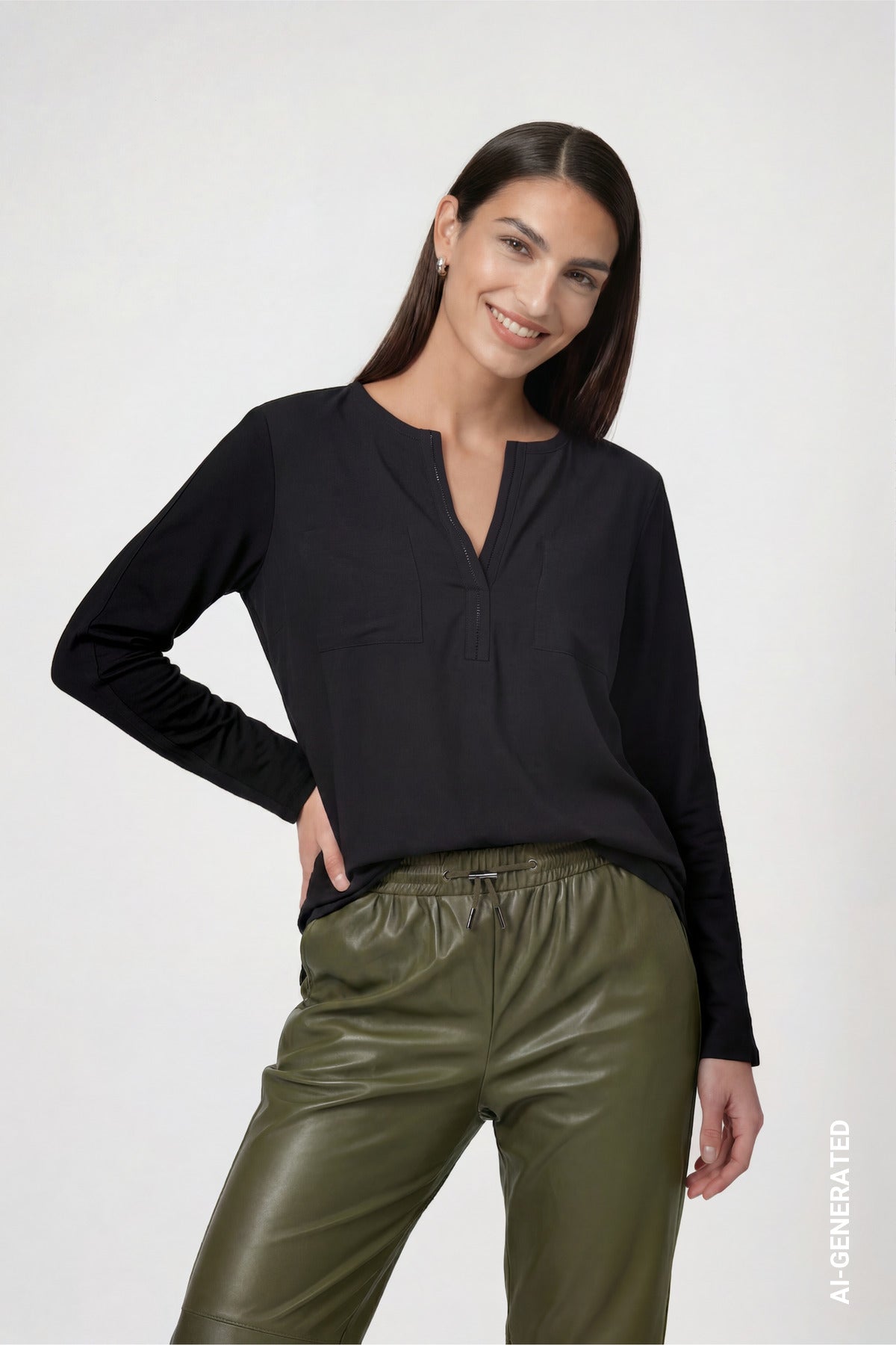 Monari Damen T-Shirts  Schwarz