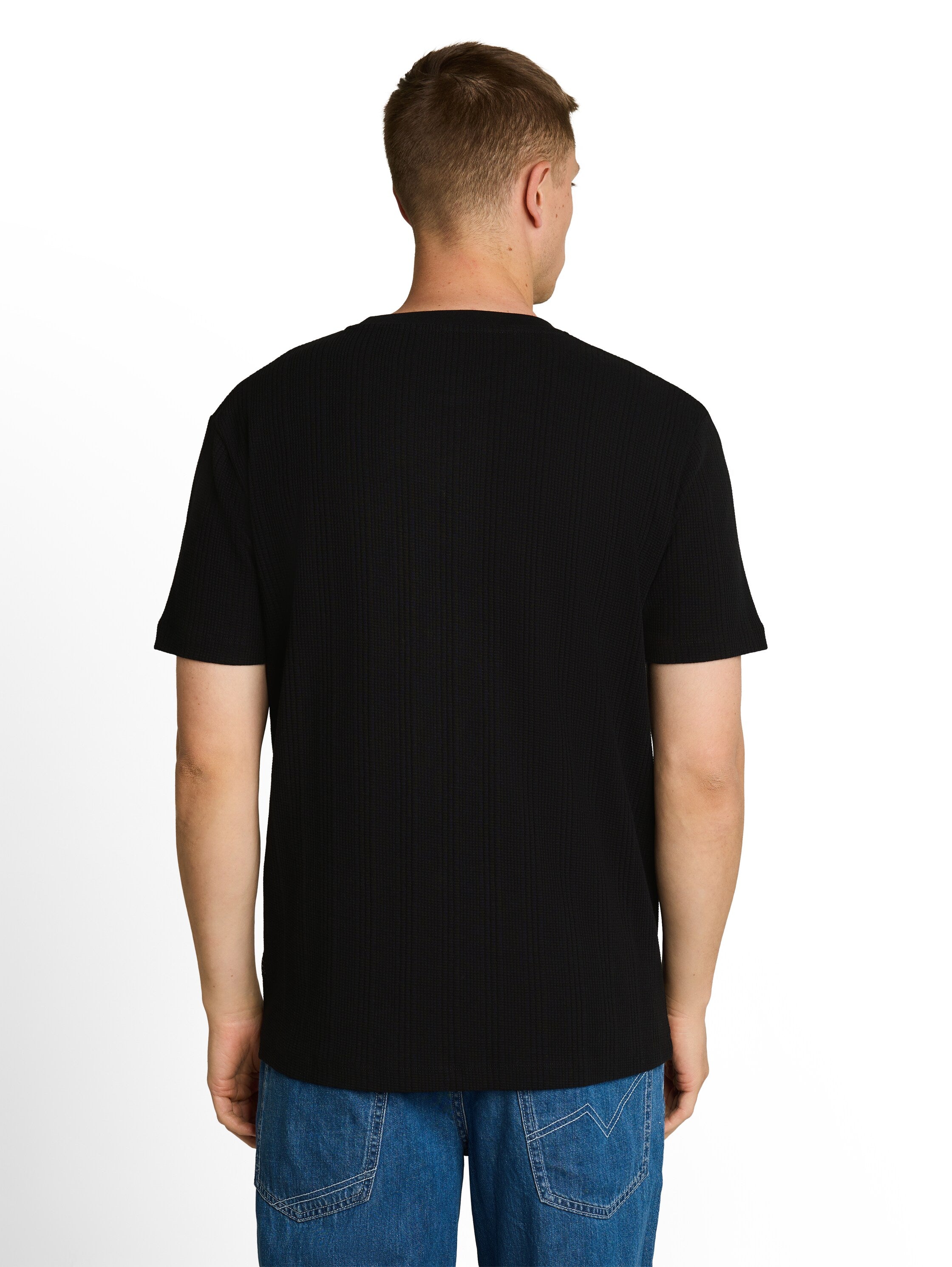 Tom Tailor denim Herren T-Shirts kurz Black