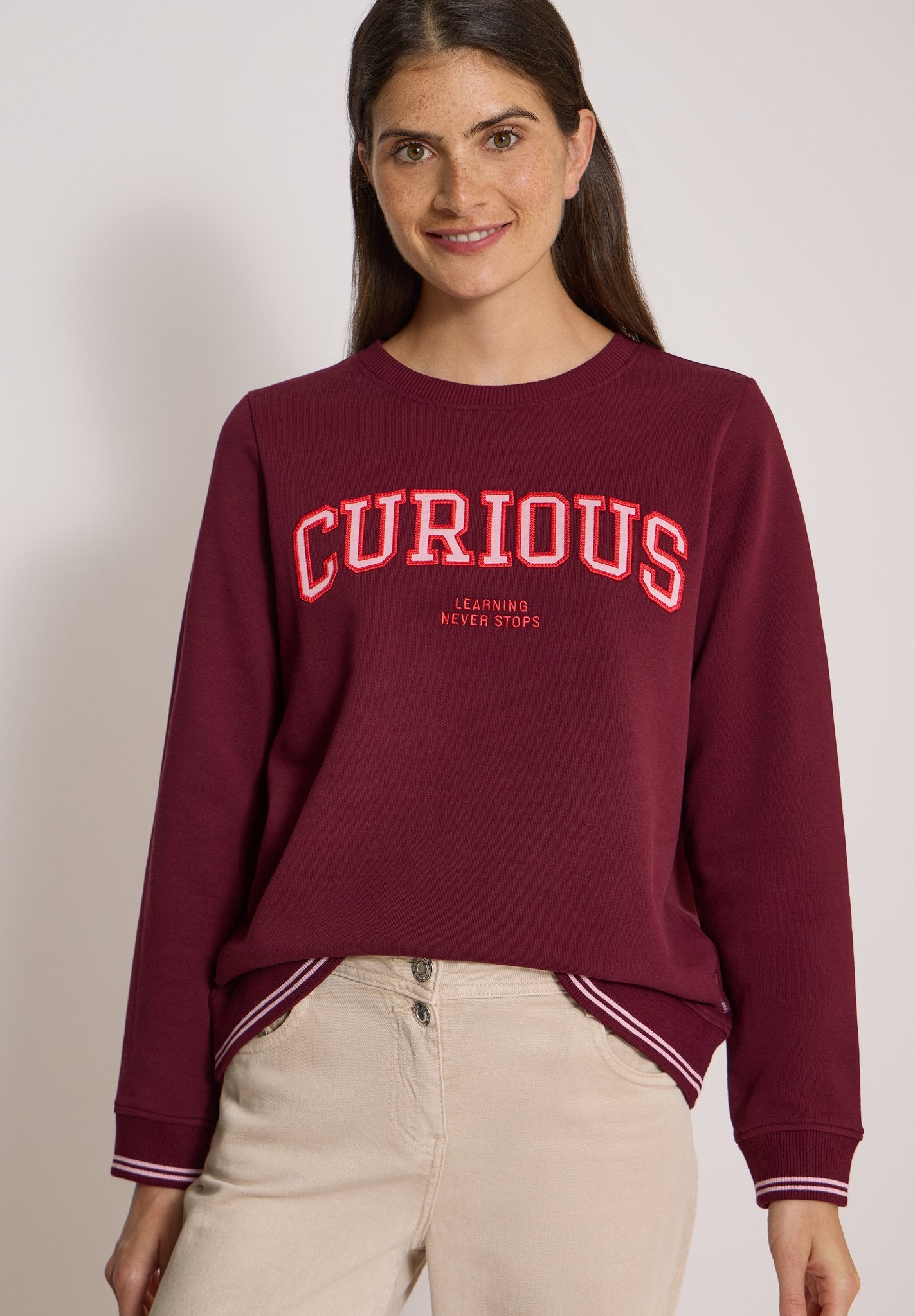 Cecil Damen Pullover Red Wine