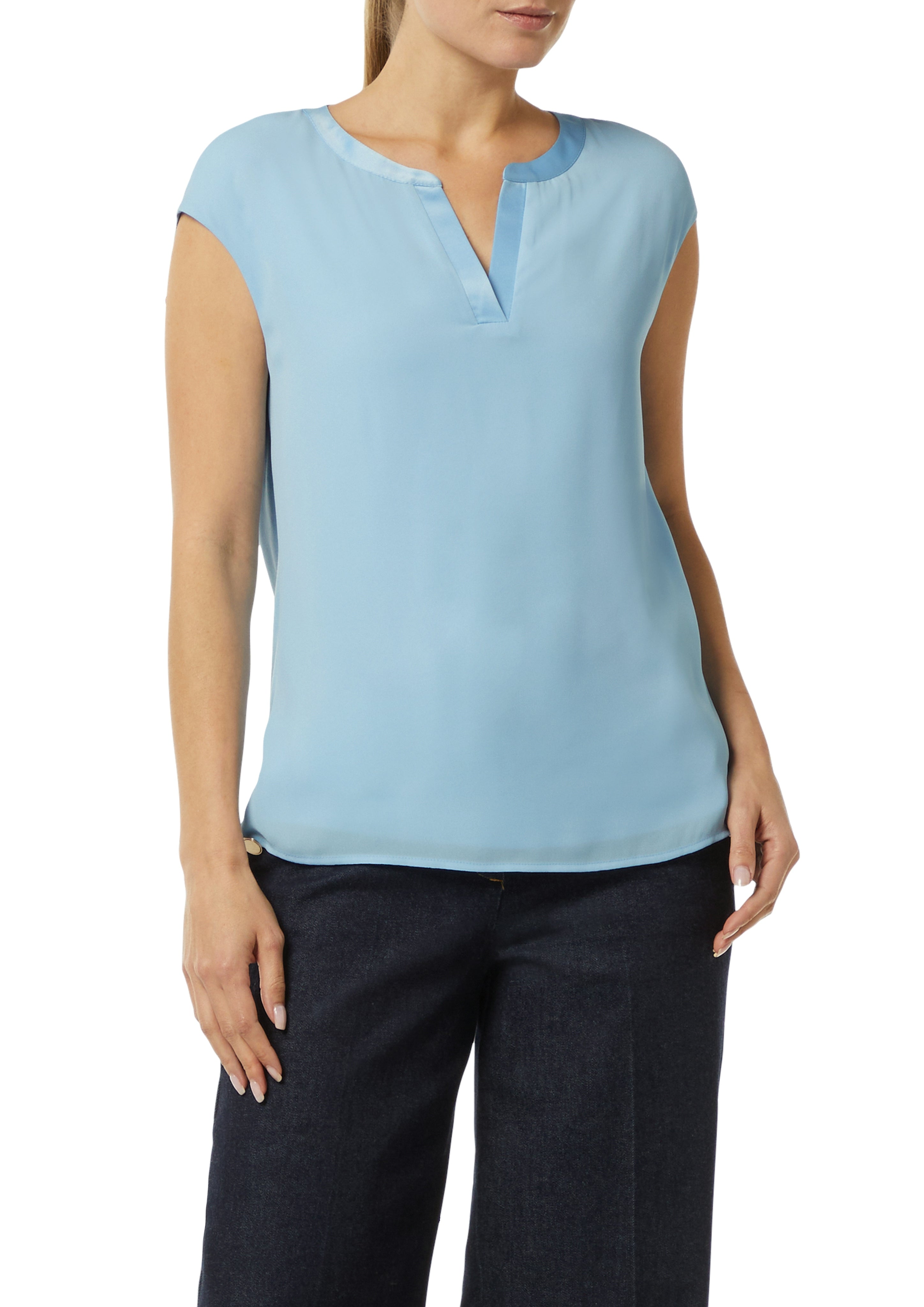 Comma Damen T-Shirts Blue