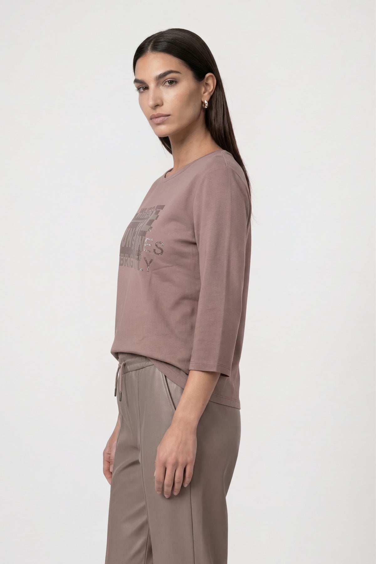Monari Damen T-Shirts Taupe
