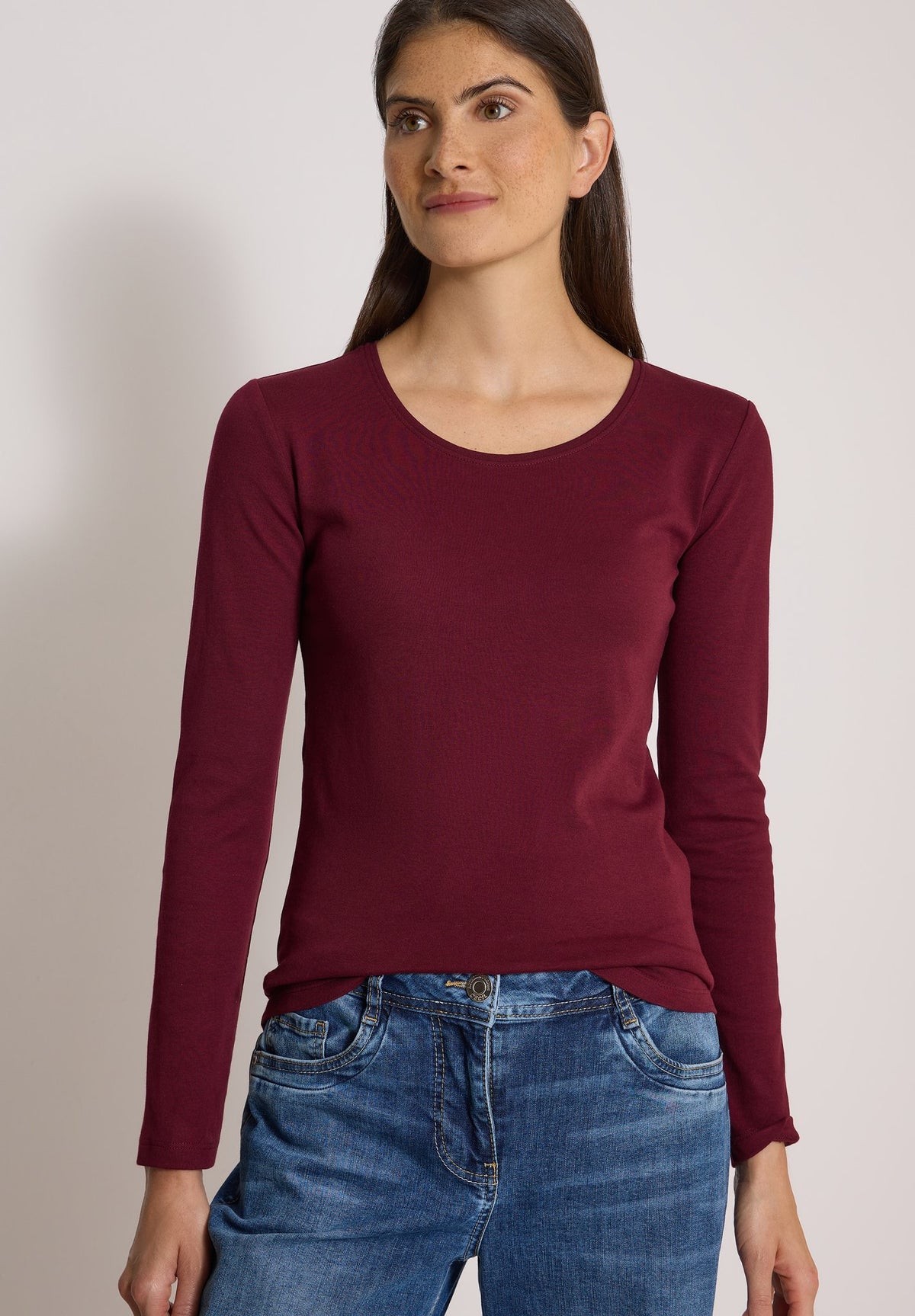 Cecil Damen T-Shirts Red Wine