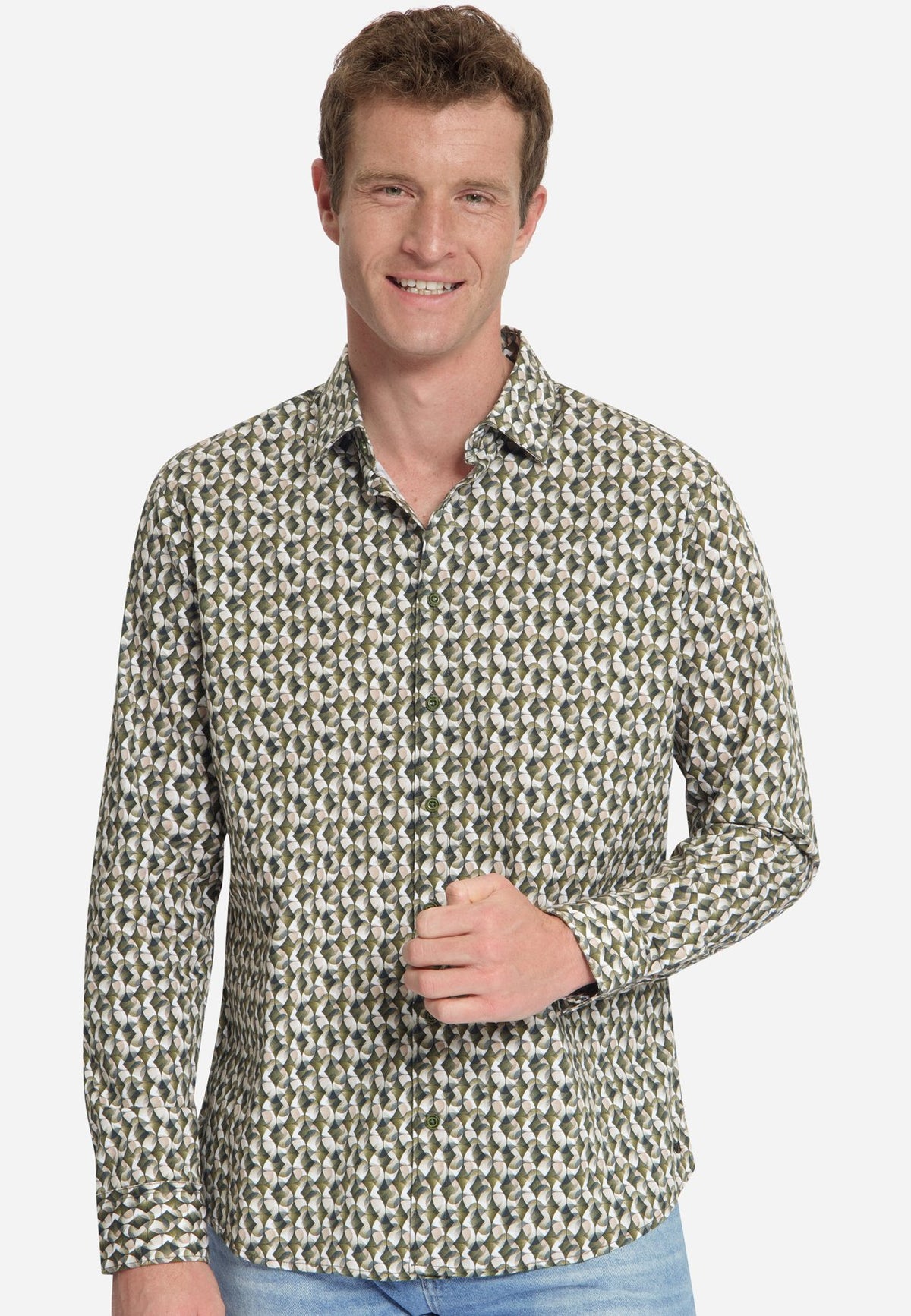 No Excess Herren Hemden Moss