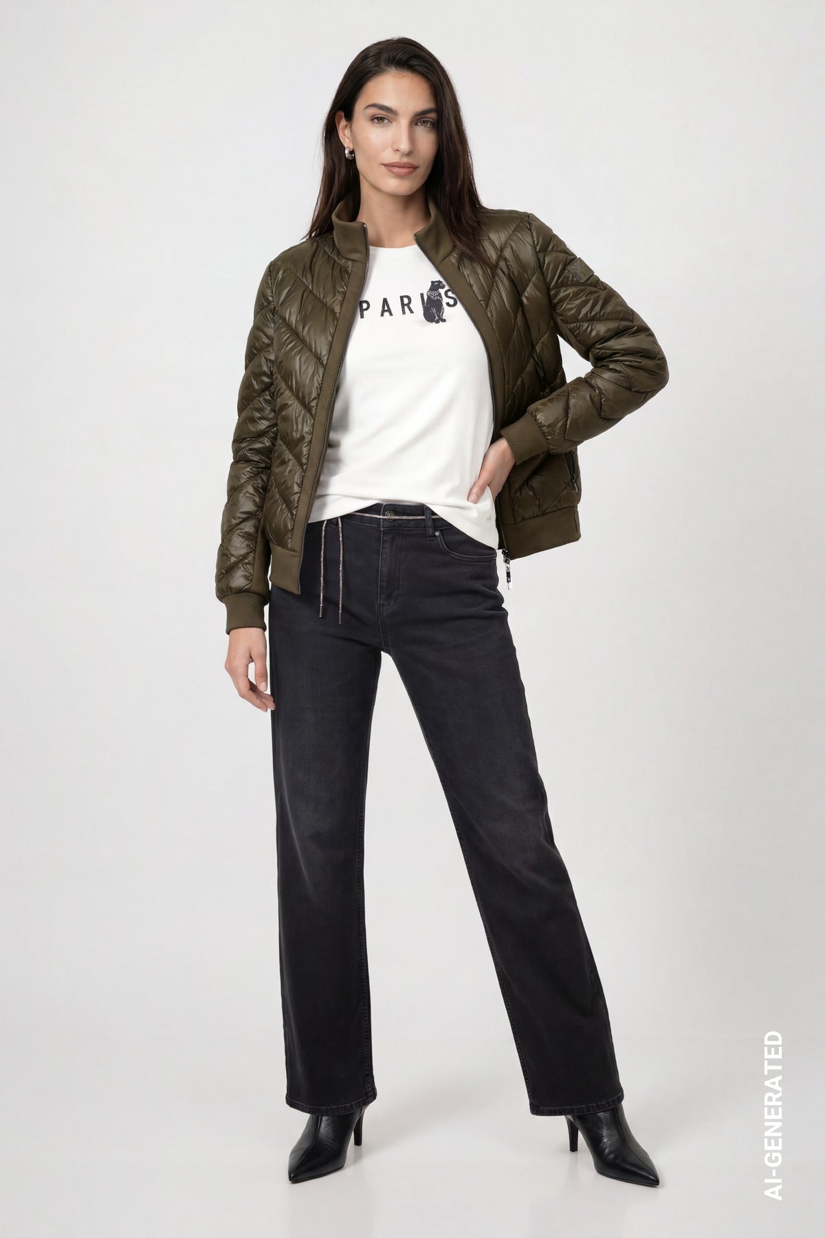 Monari Damen Jacken  Olive