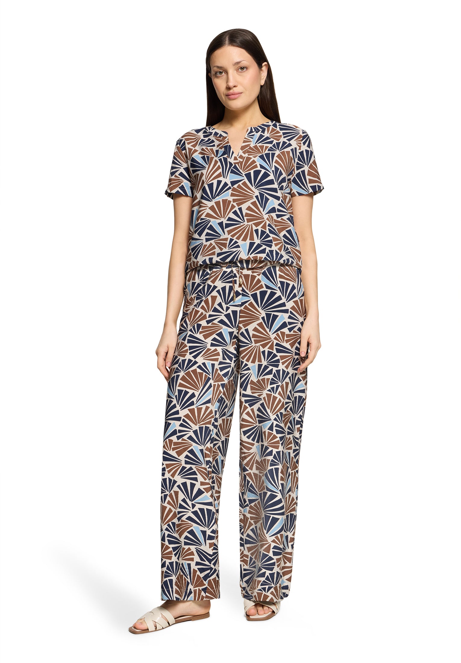 Betty & Co Damen Hosen Nature/Brown