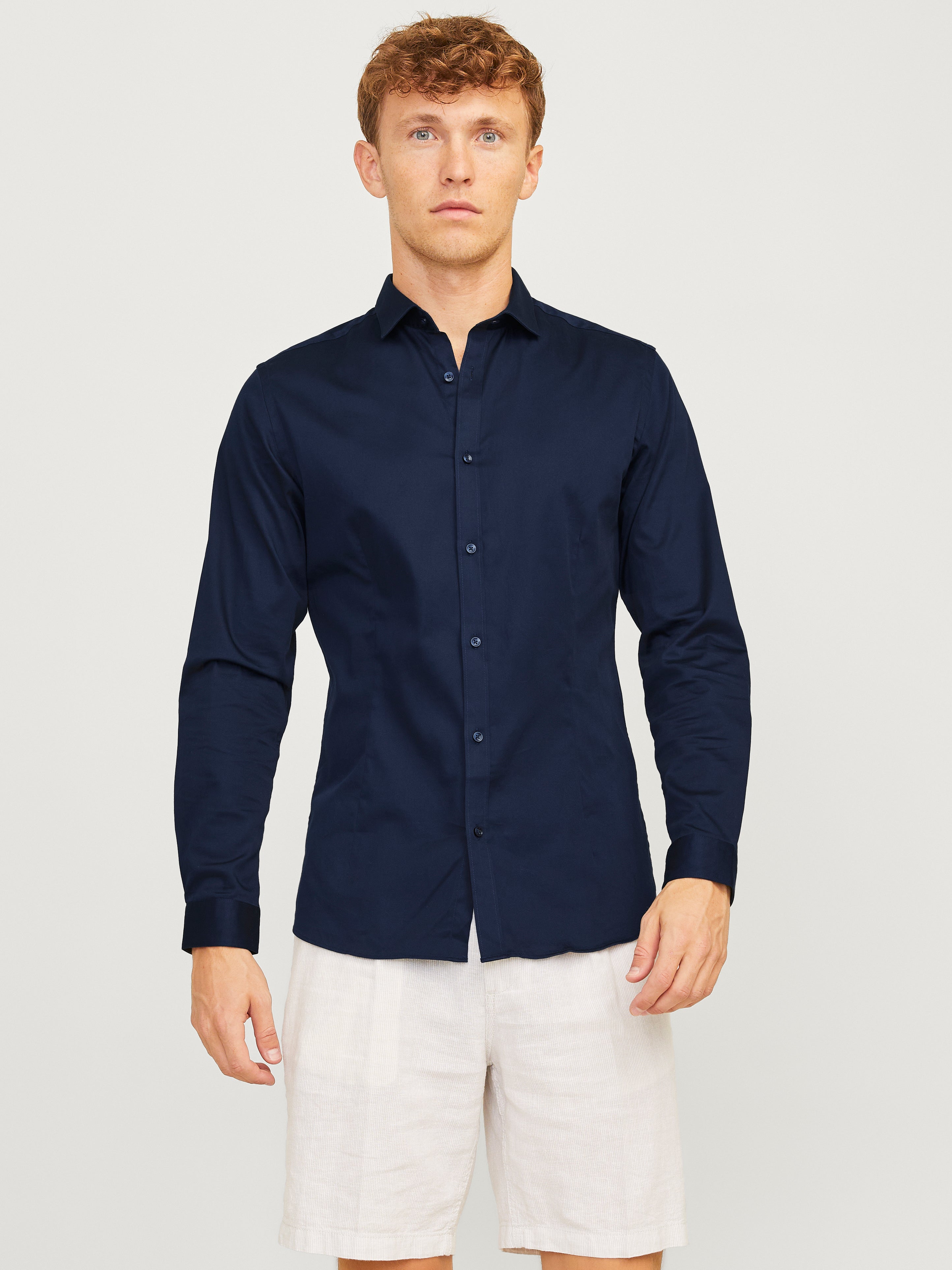 Jack & Jones Herren Hemden Navy Blazer/Sup