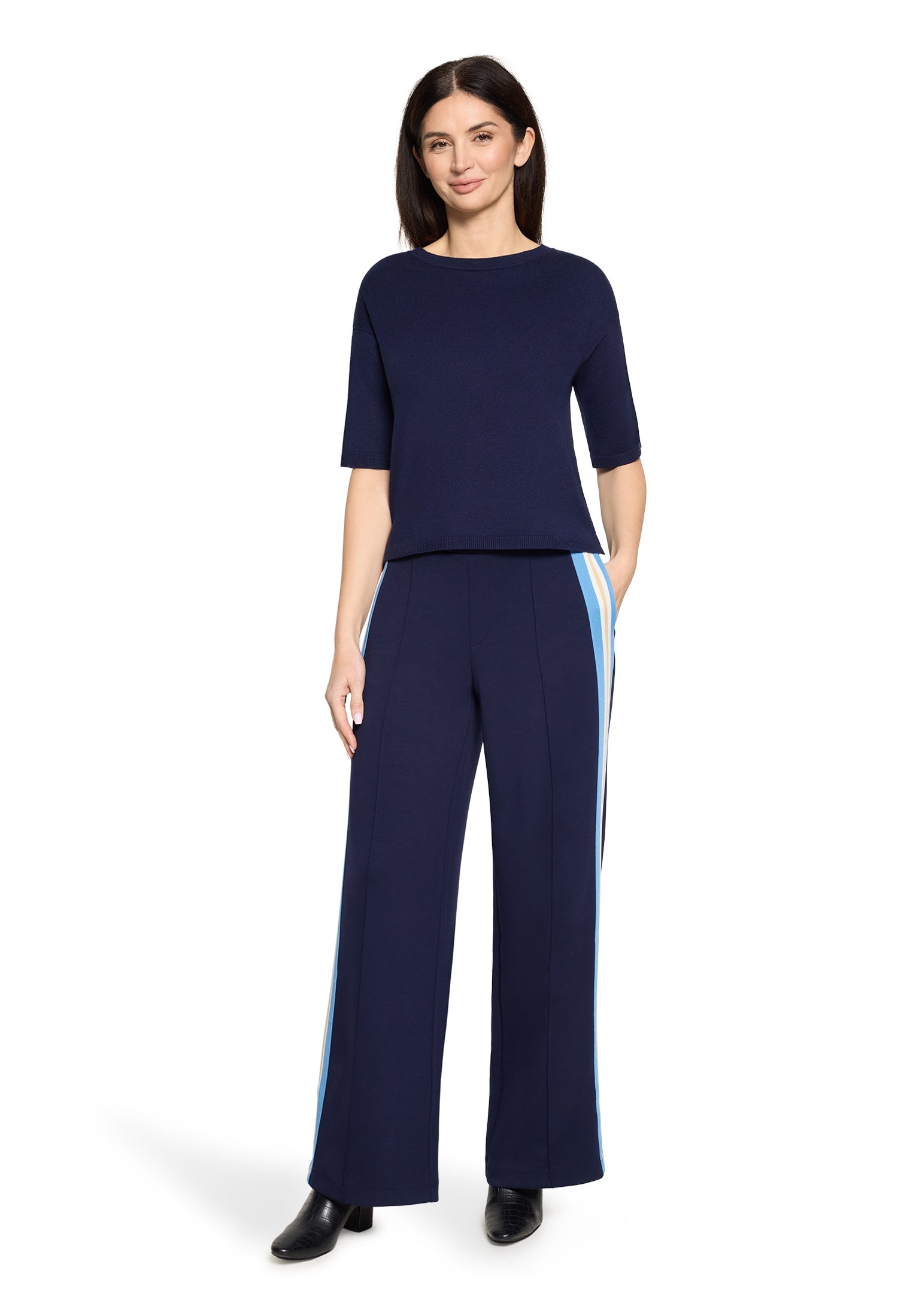 Cartoon Damen Pullover Maritime Blue