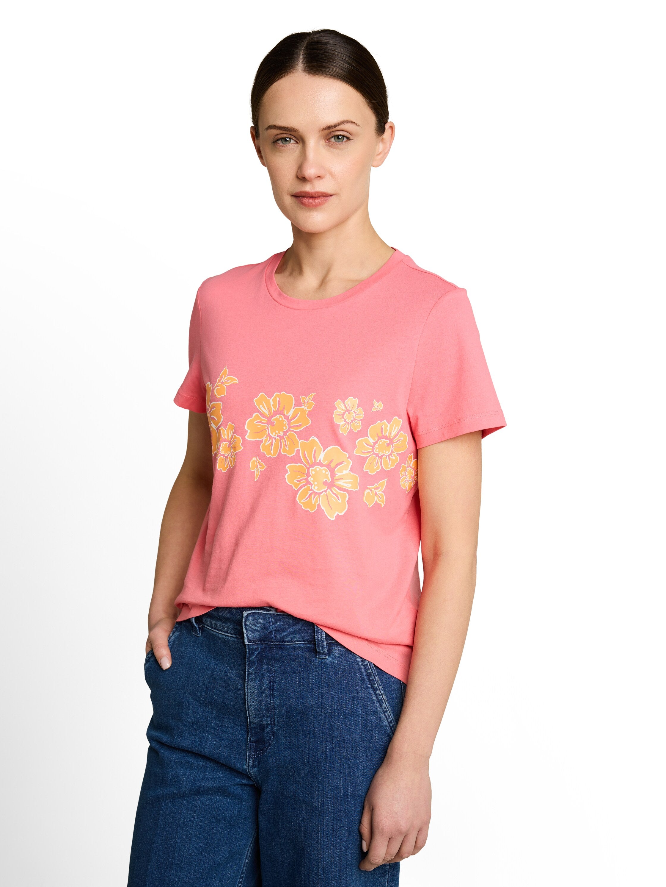 Tom Tailor Damen T-Shirts Soft Fuchsia Pi