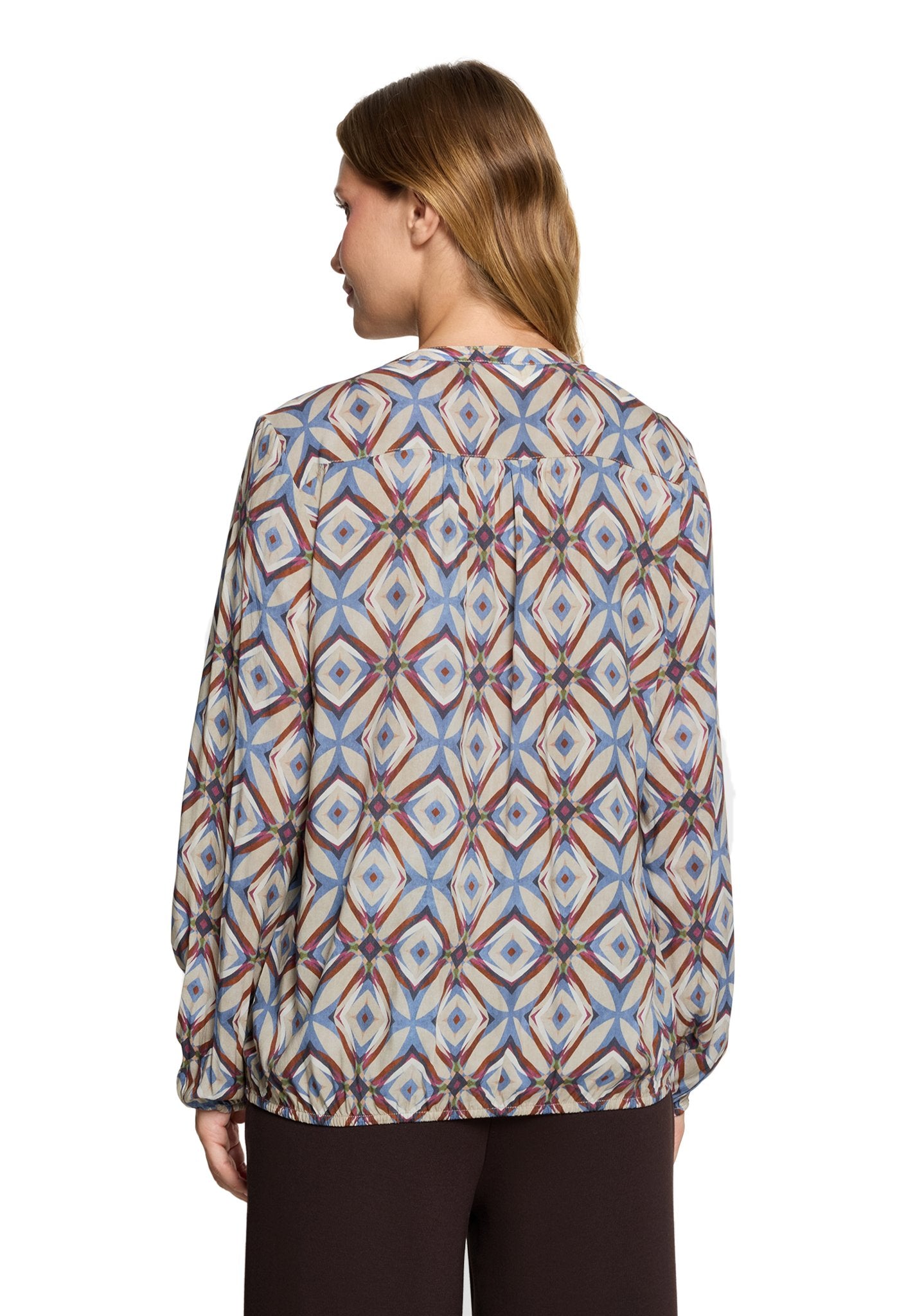 Cartoon Damen Blusen Nature/Blue