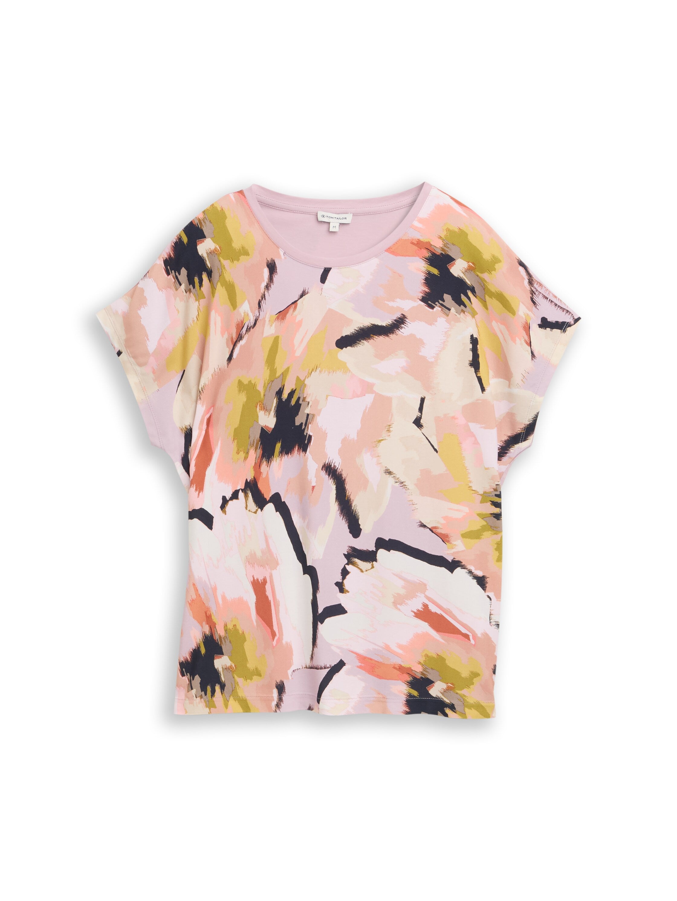 Tom Tailor Damen T-Shirts Big Abstract Fl