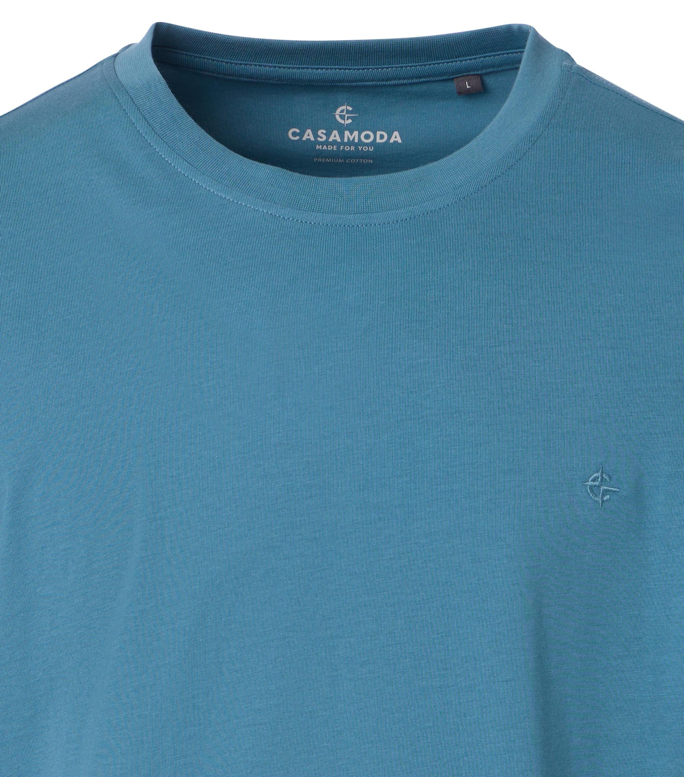 Casa Moda Herren T-Shirts kurz Aqua Bis Pe