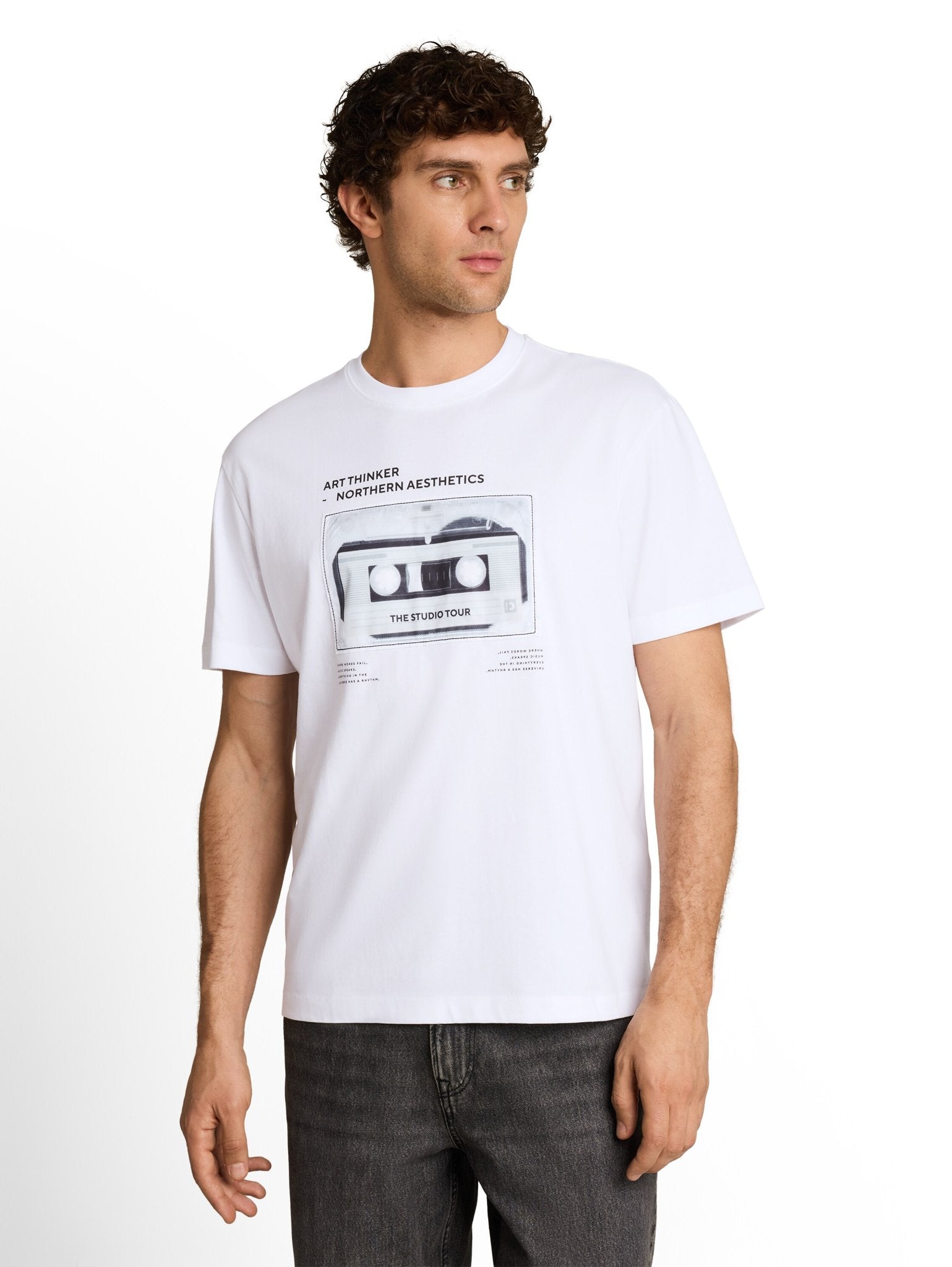 Tom Tailor denim Herren T-Shirts kurz White
