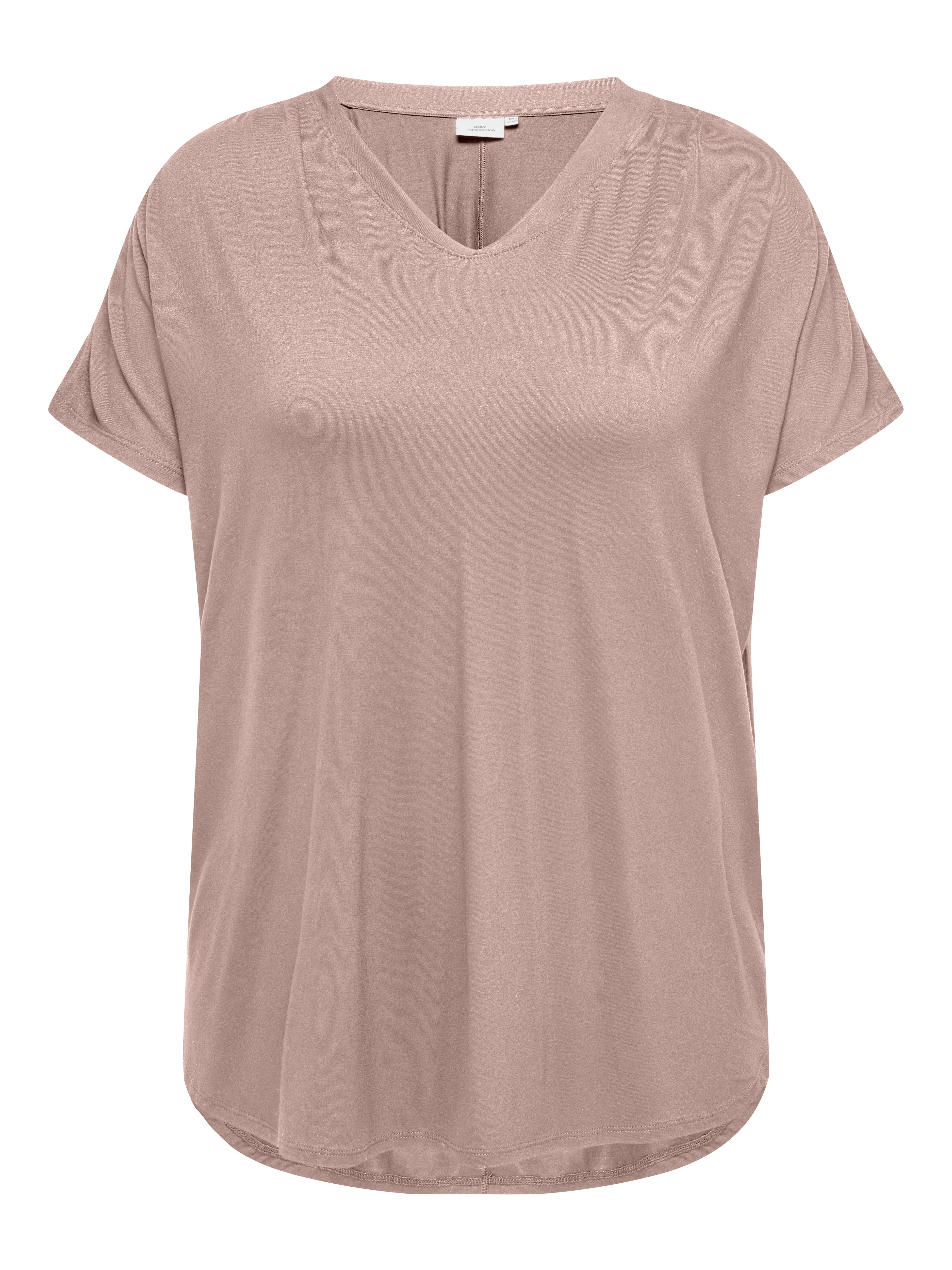 Only Carmakoma Damen T-Shirts Rose Smoke