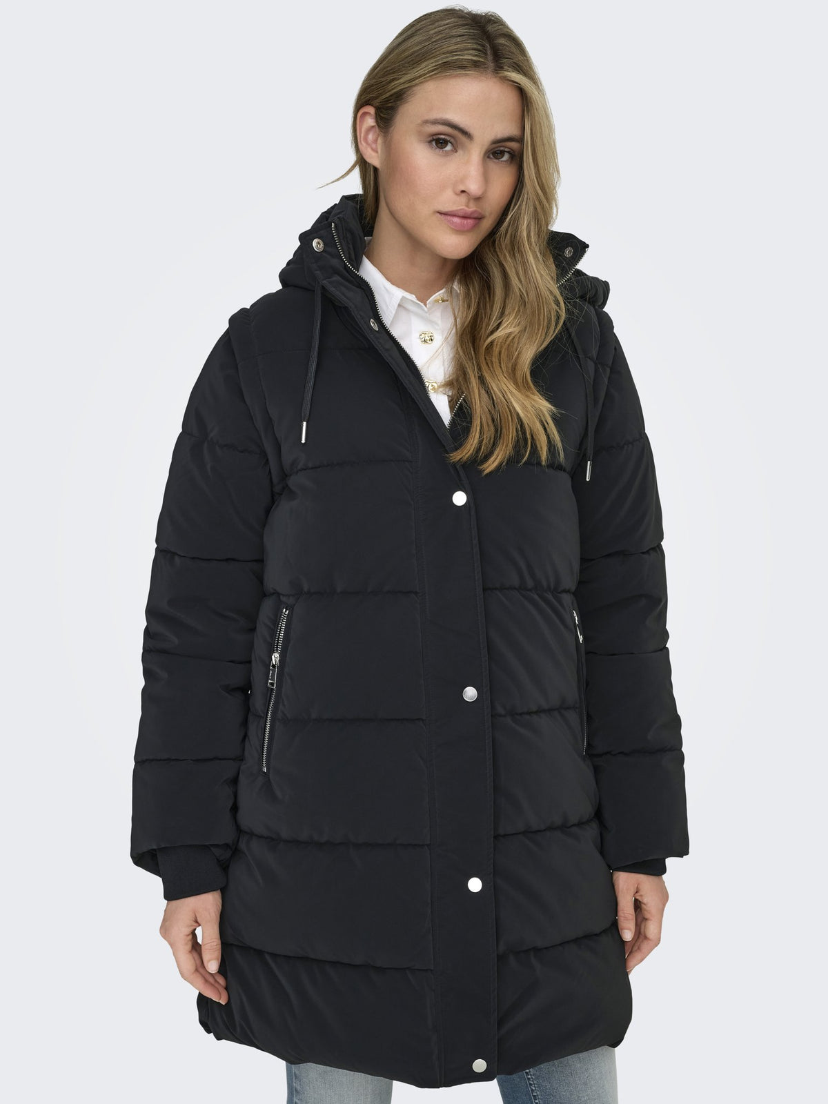Only Damen Jacken Black/W. Silver