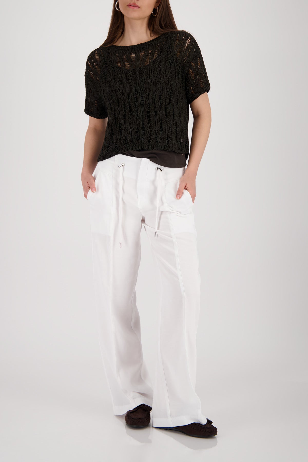 Monari Damen Pullover Coffee