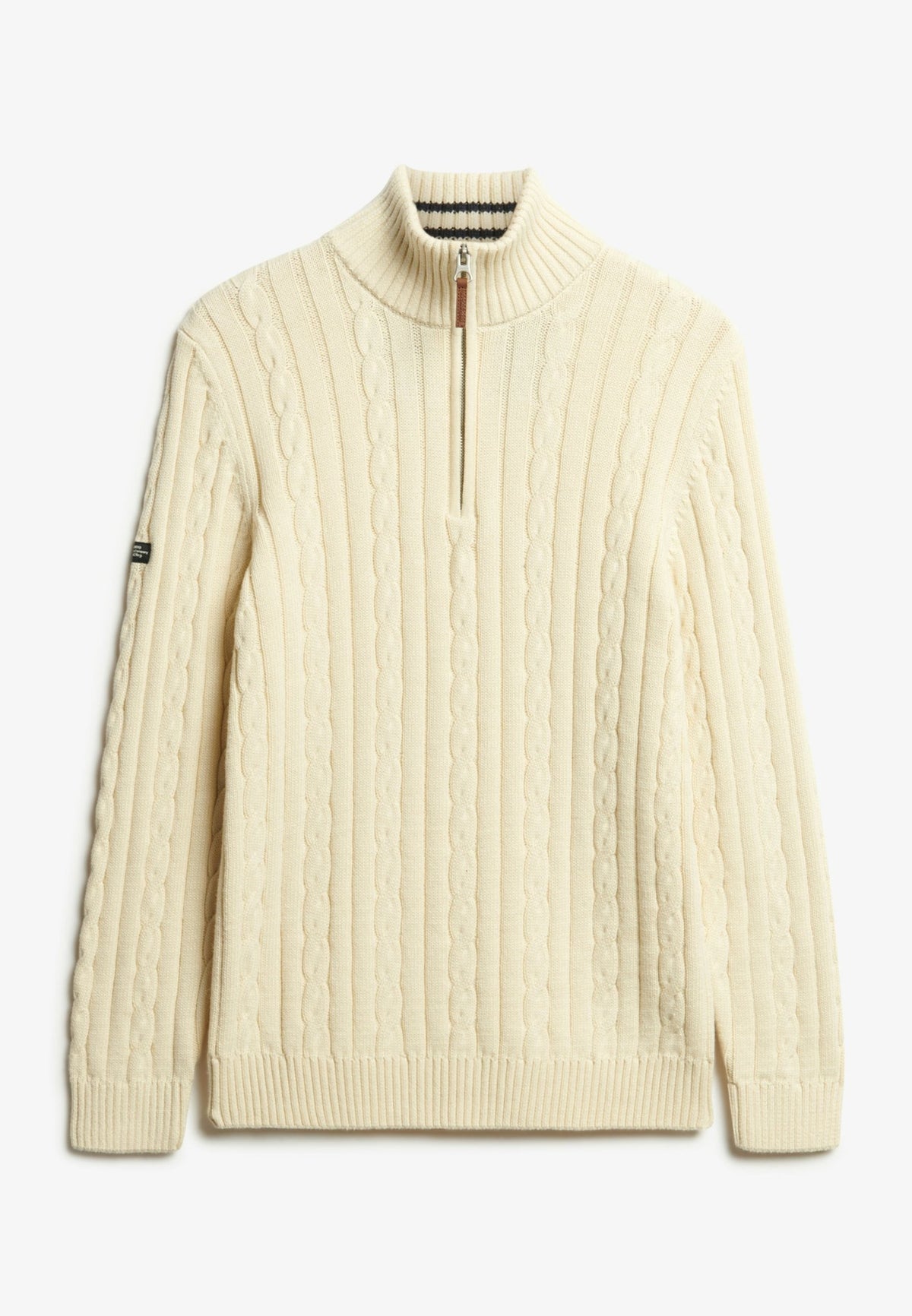 Superdry Men Herren Strickjacken C Cream