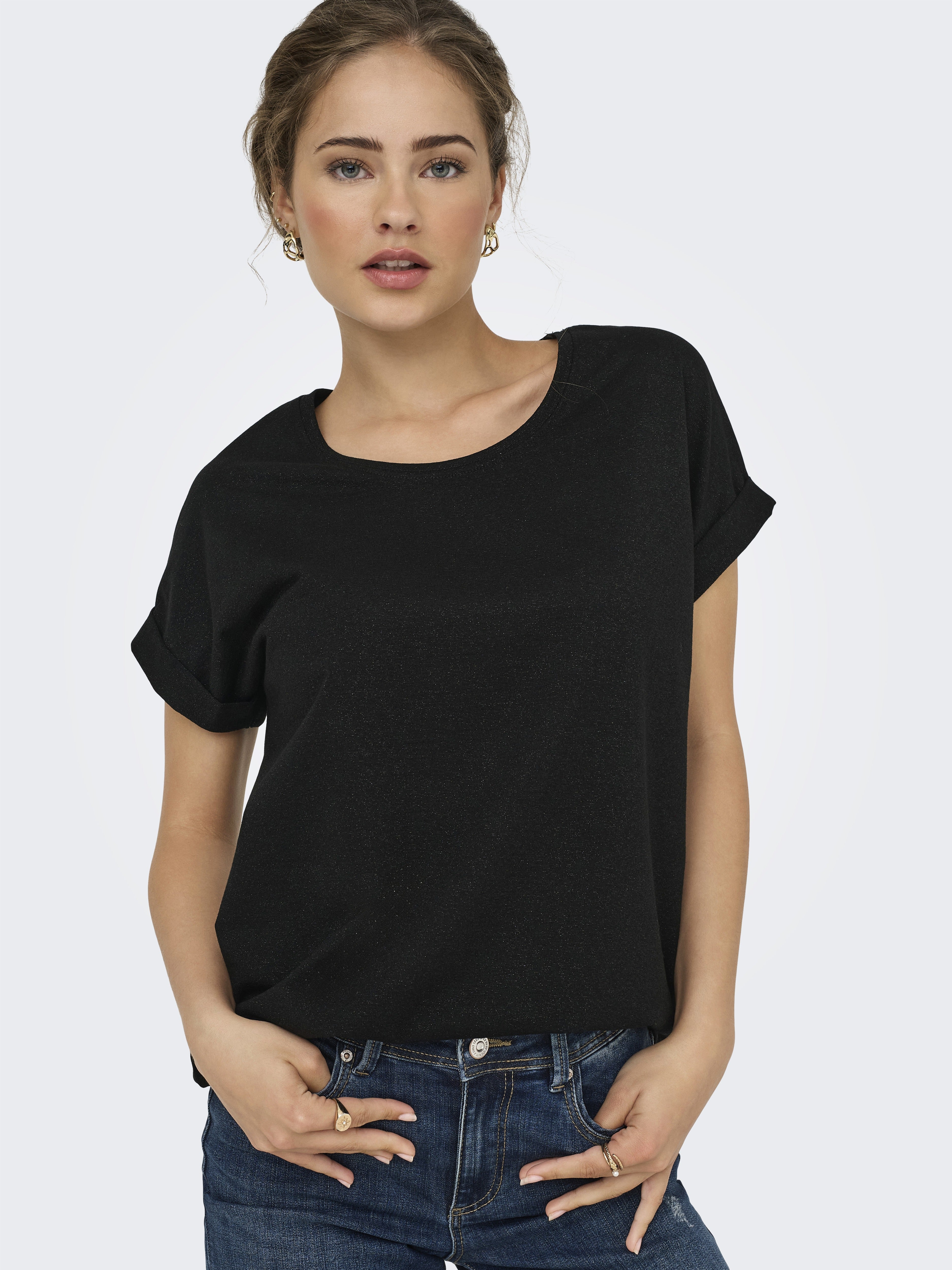 Only Damen Tops Black/Black Lur