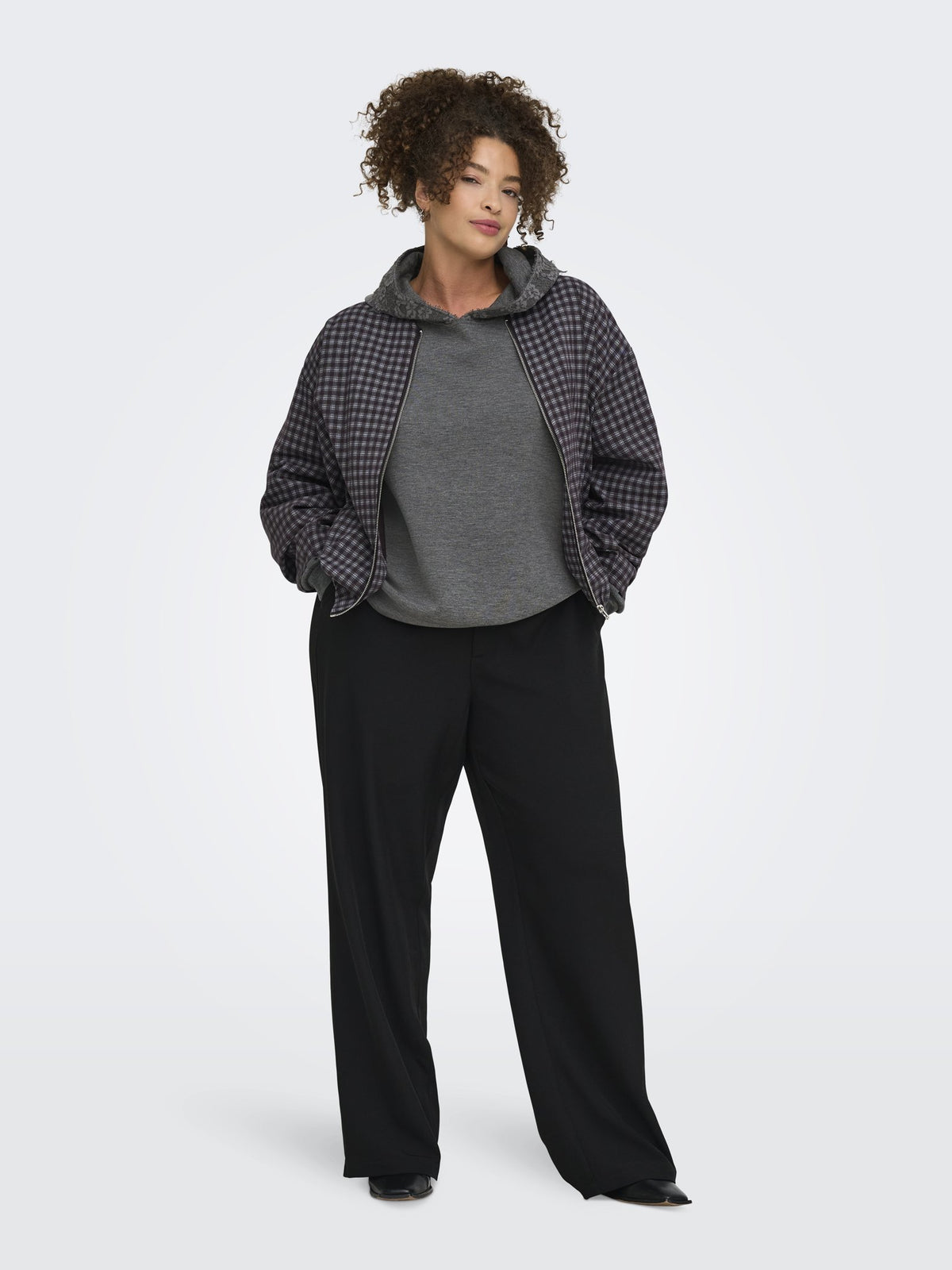 Only Carmakoma Damen Sweatshirts Dark Grey Melan