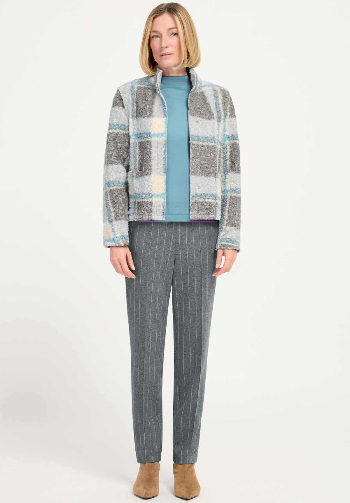 Bianca Damen Blazer Grey Mix
