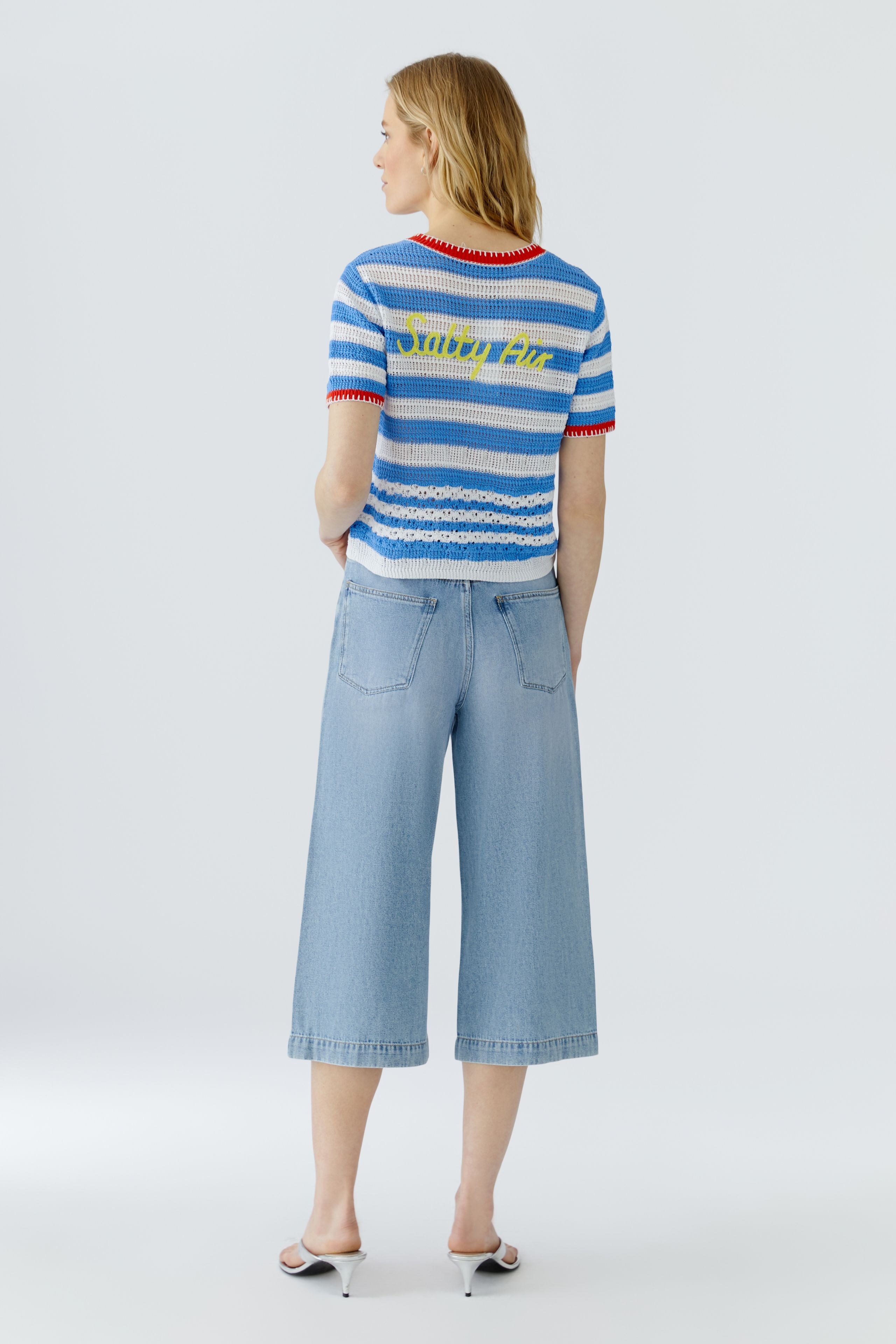 Oui Damen Strickjacken  Lt Blue Ro