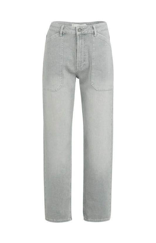 Cargo-Jeans mit tiefem Schritt und weiten Beinen