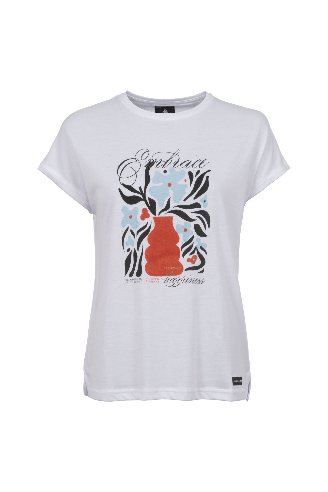 Soquesto Damen T-Shirts Weiß