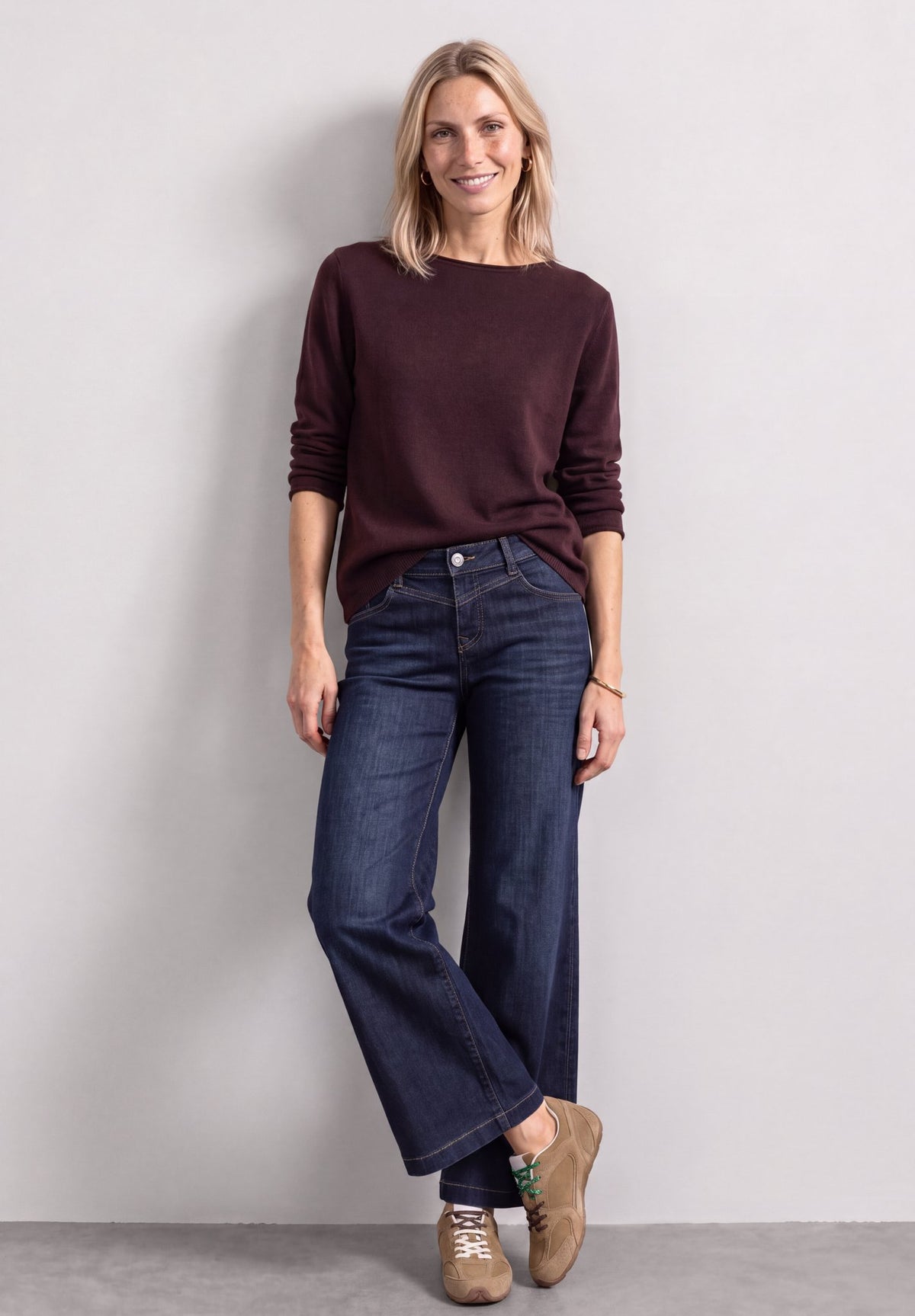 Street One Damen Pullover  Rustic Ro