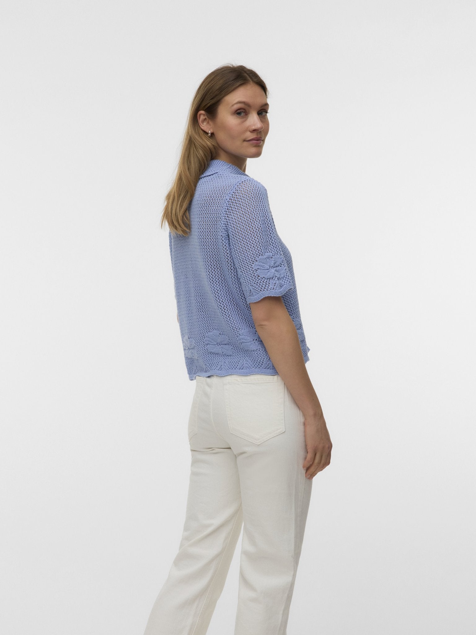 Vero Moda Damen Strickjacken Brunnera Blue