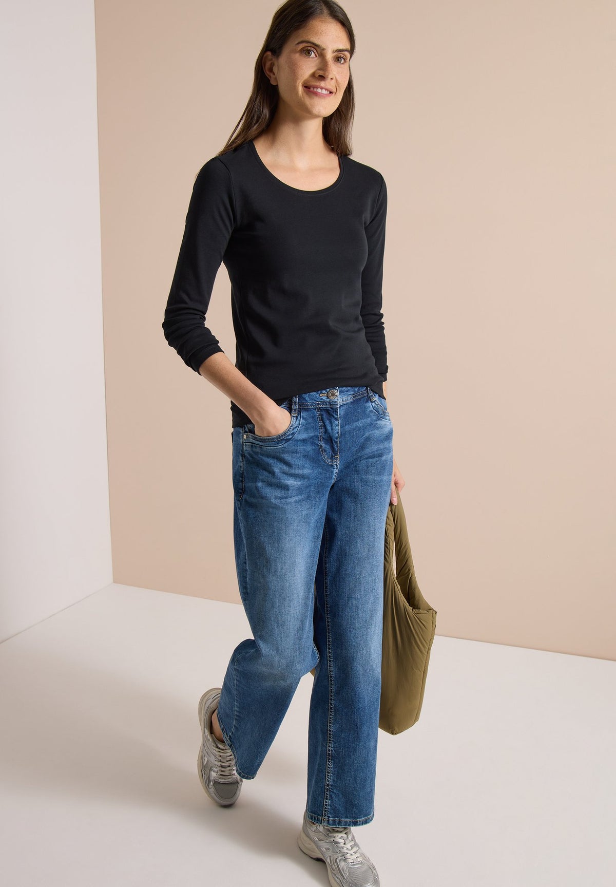 Cecil Damen T-Shirts  Black