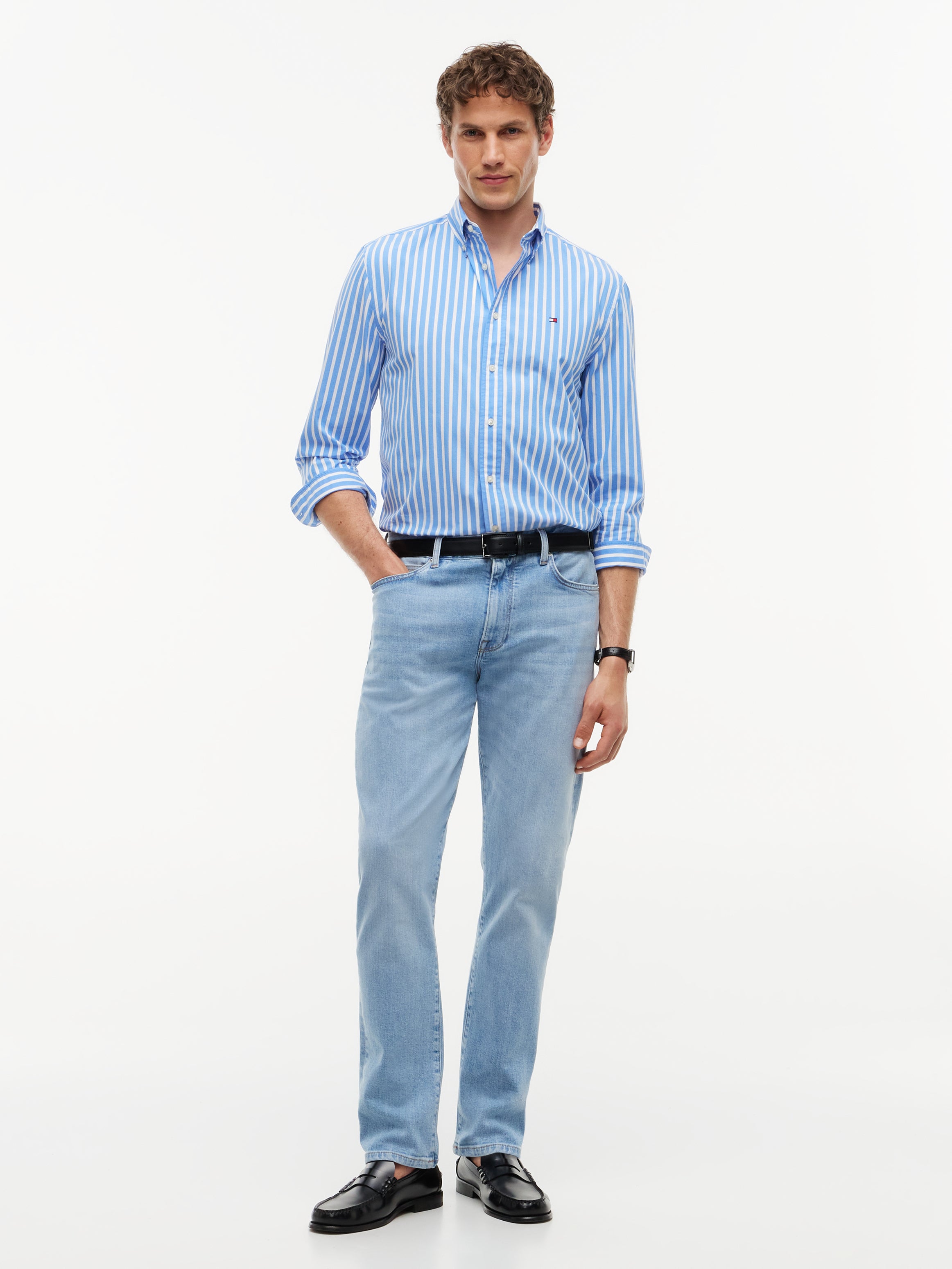 Tommy Hilfiger Herren Hemden A Blue