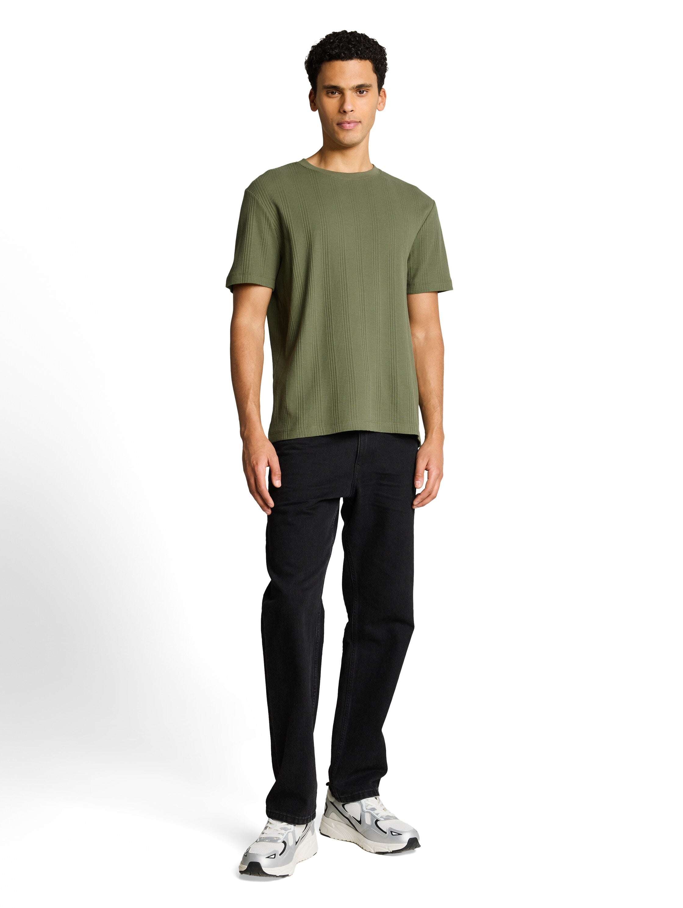 Tom Tailor denim Herren T-Shirts kurz Oak Leaf Green