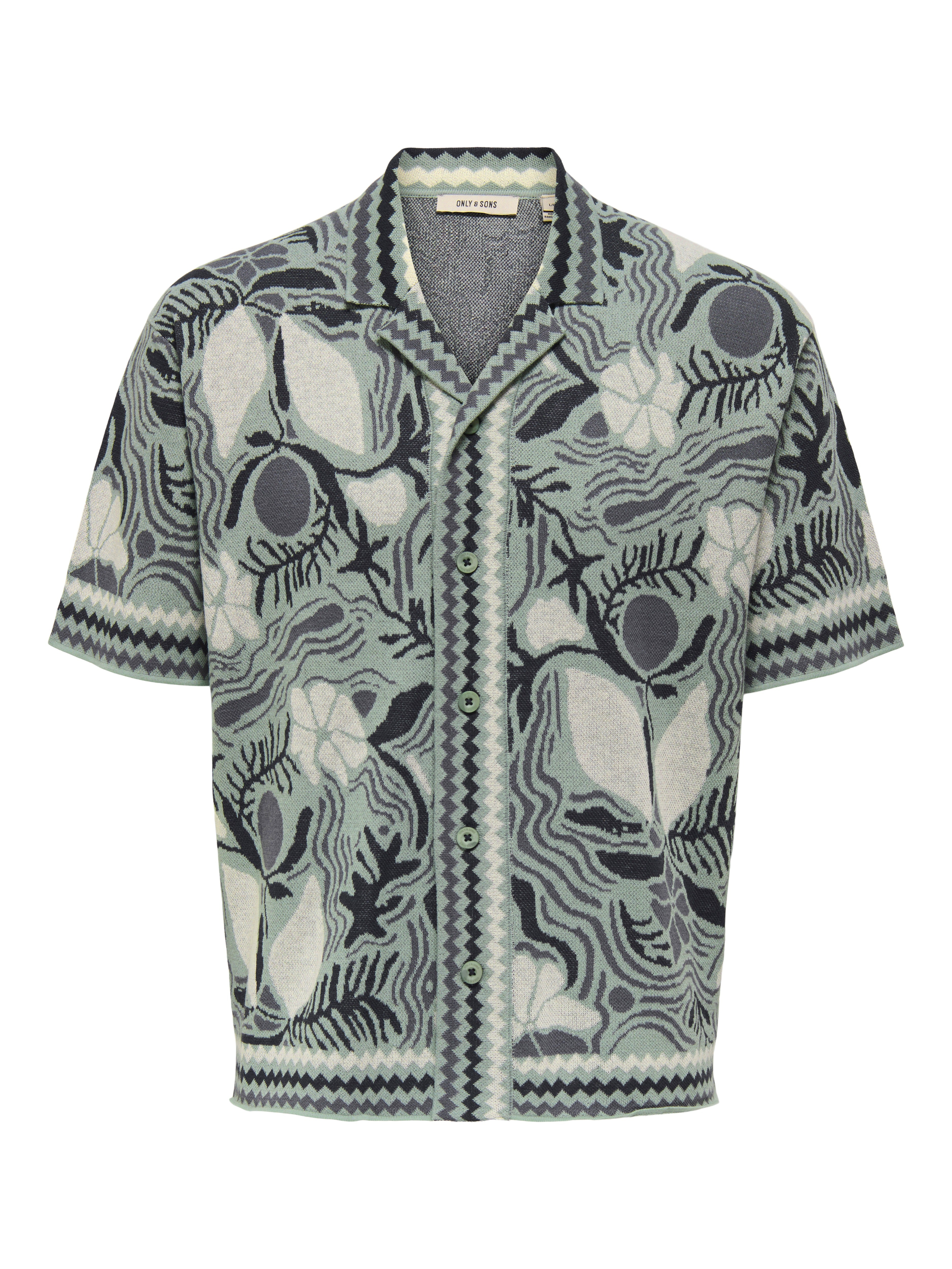 Only & Sons Herren Strickjacken Iceberg Green
