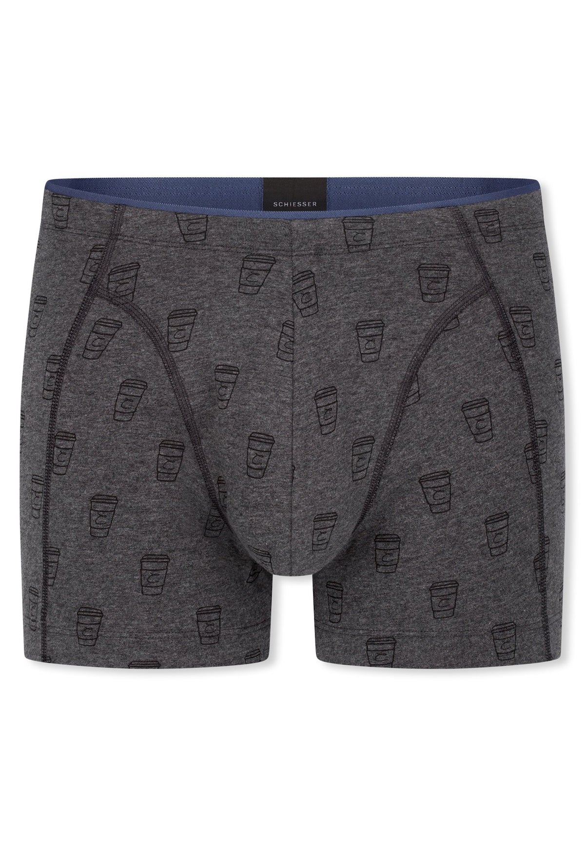 Schiesser Pant Dunkelgrau-Gem.