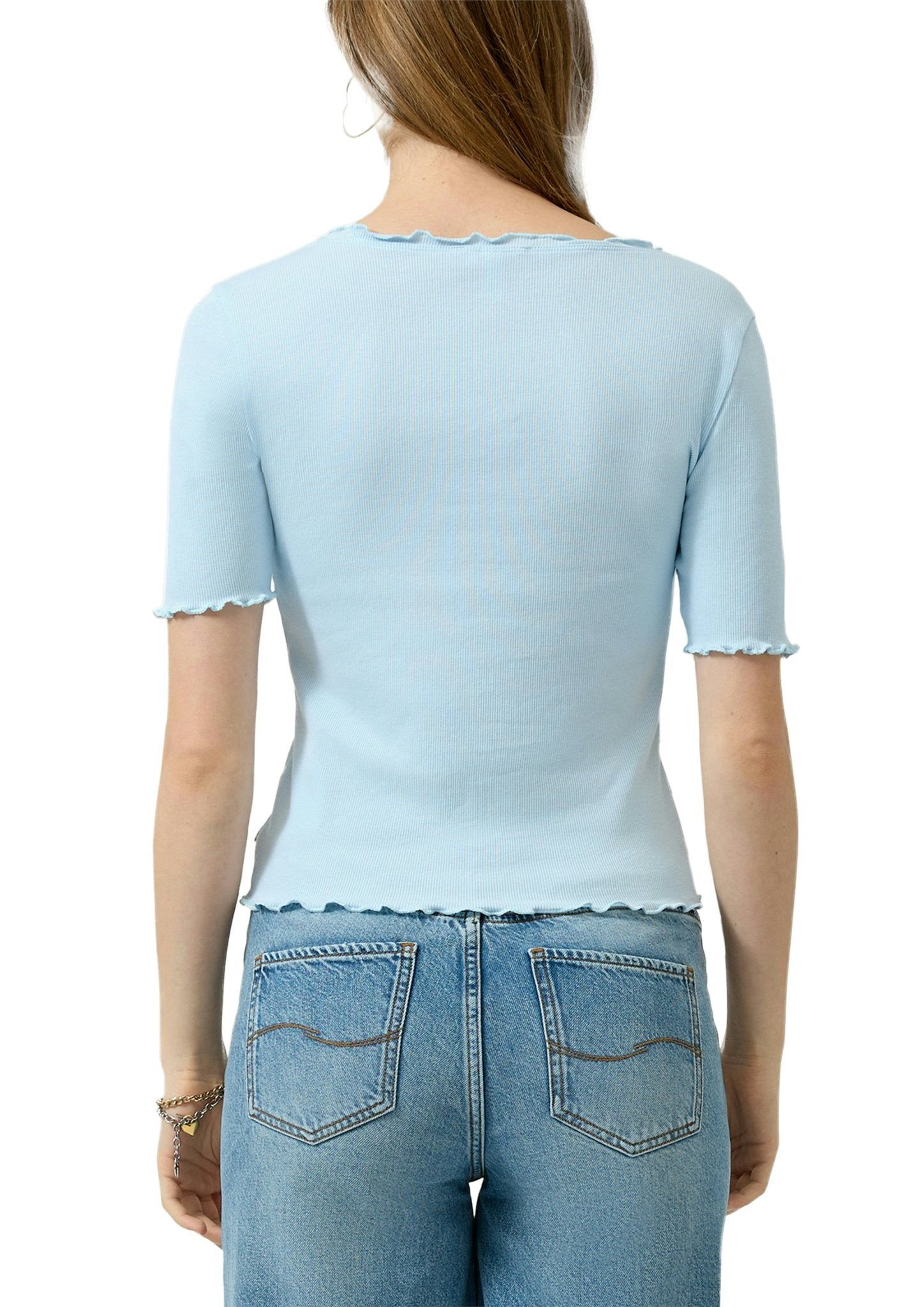 QS by S.Oliver Damen T-Shirts Blue