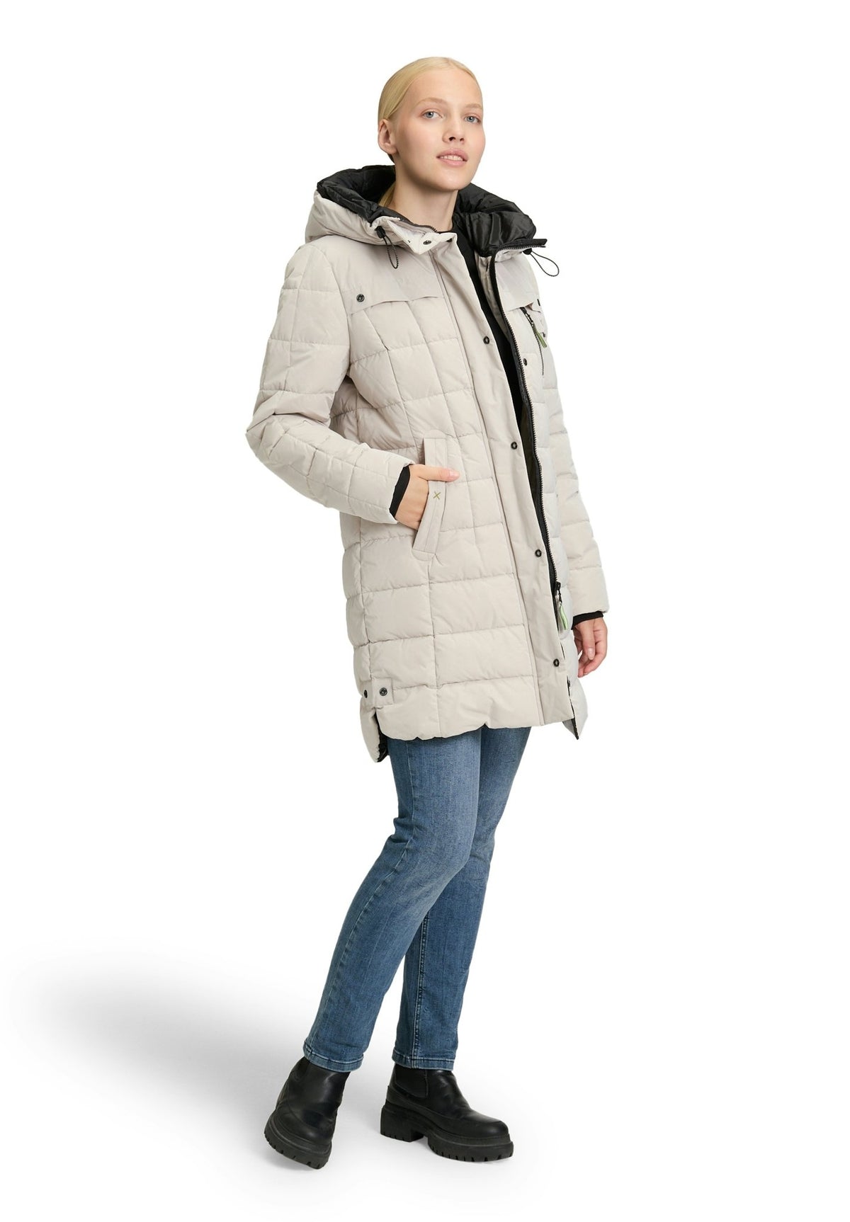 Amber & June Damen Jacken  Silver Clo