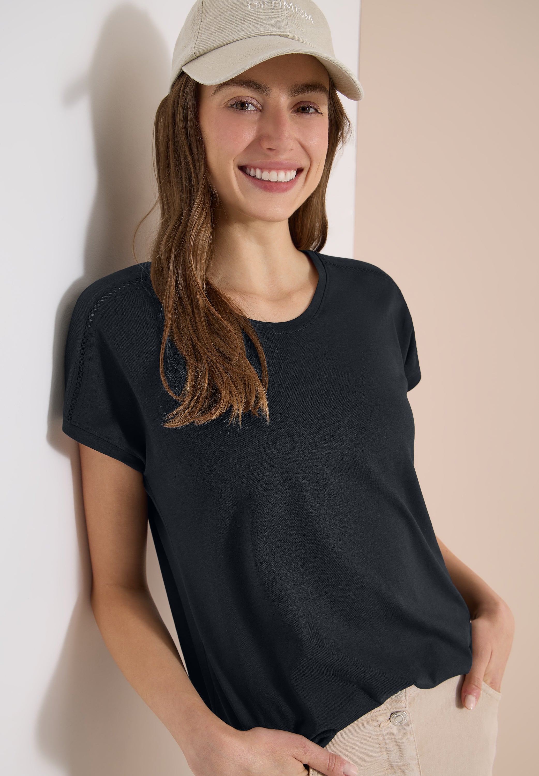 Cecil Damen T-Shirts Palm Bree