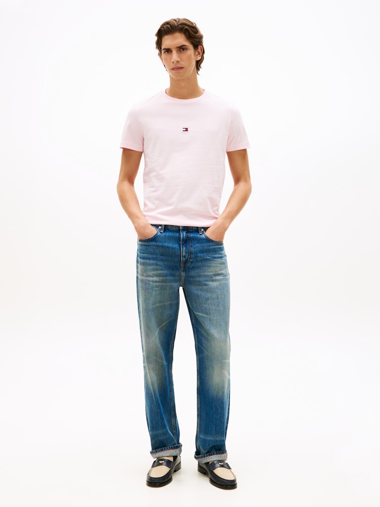 Tommy Hilfiger Herren T-Shirts kurz Tpb Pink