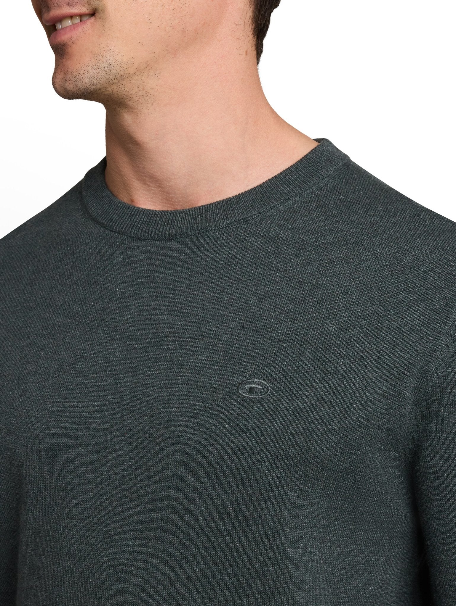 Tom Tailor Herren Pullover Darkest Olive M
