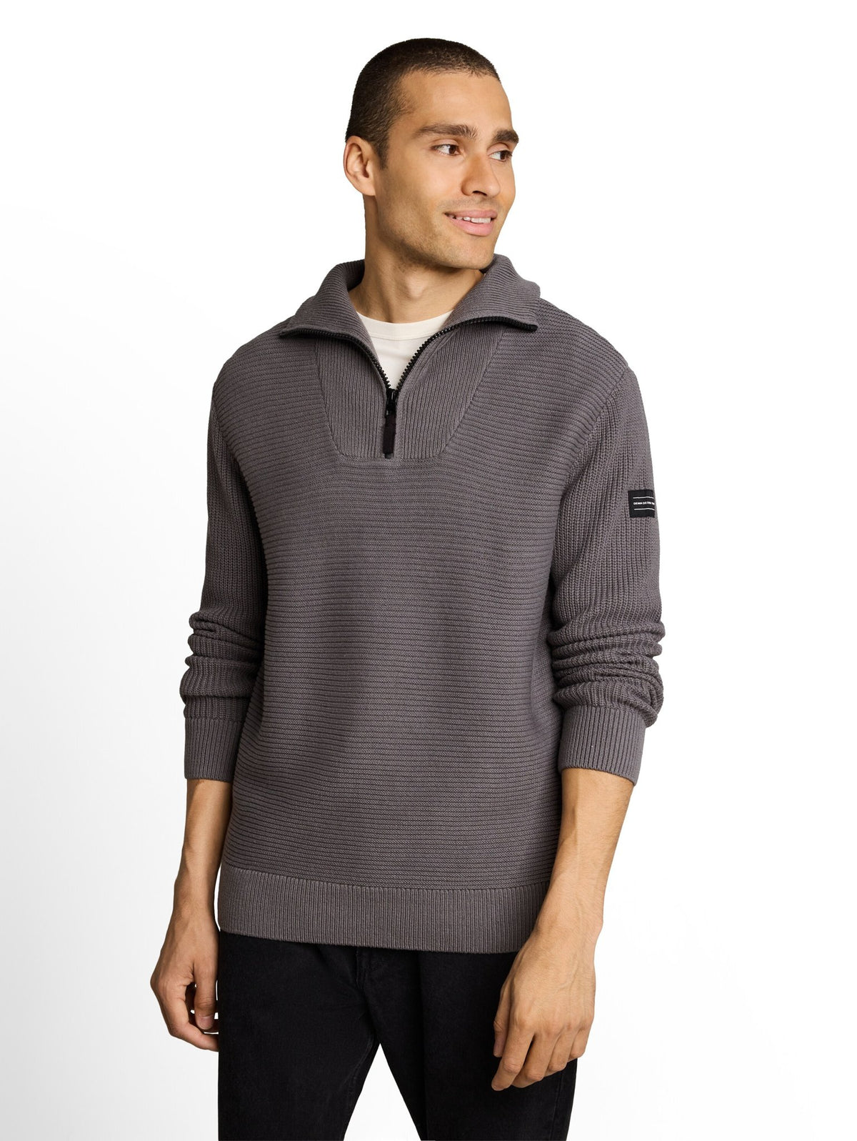 Tom Tailor denim Herren Pullover Classic Grey