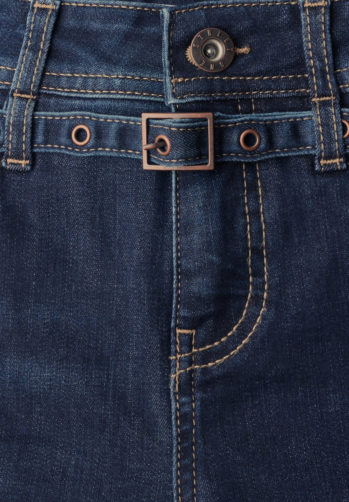 Street One Damen Hosen  Deep Blue