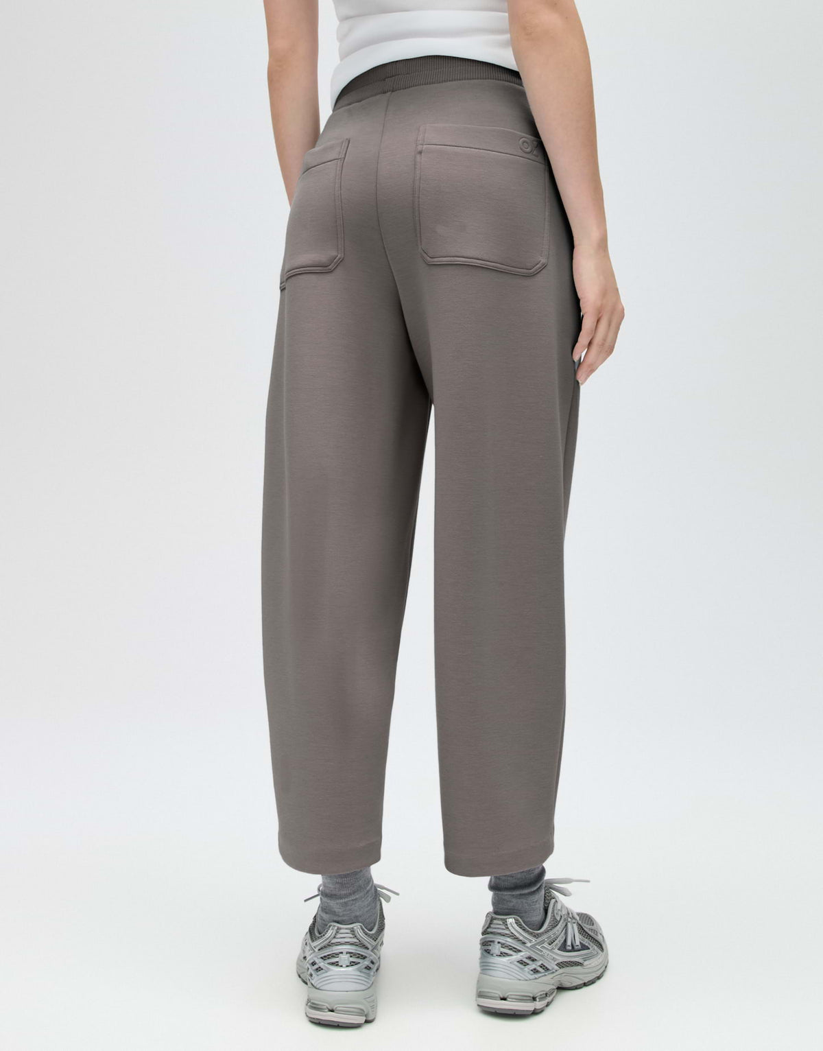 Opus Damen Hosen Warm Greige