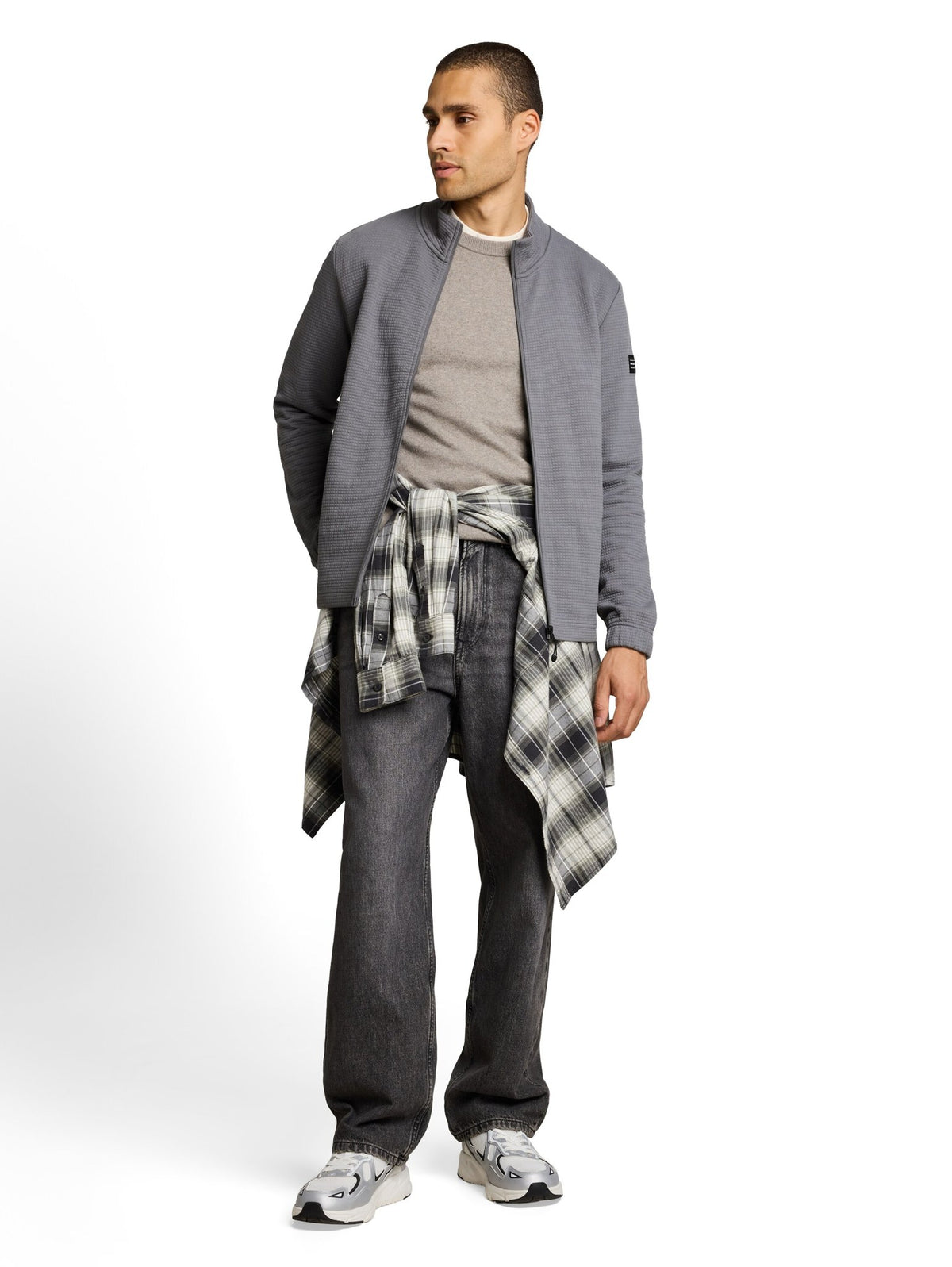 Tom Tailor denim Herren Sweatjacken Classic Grey