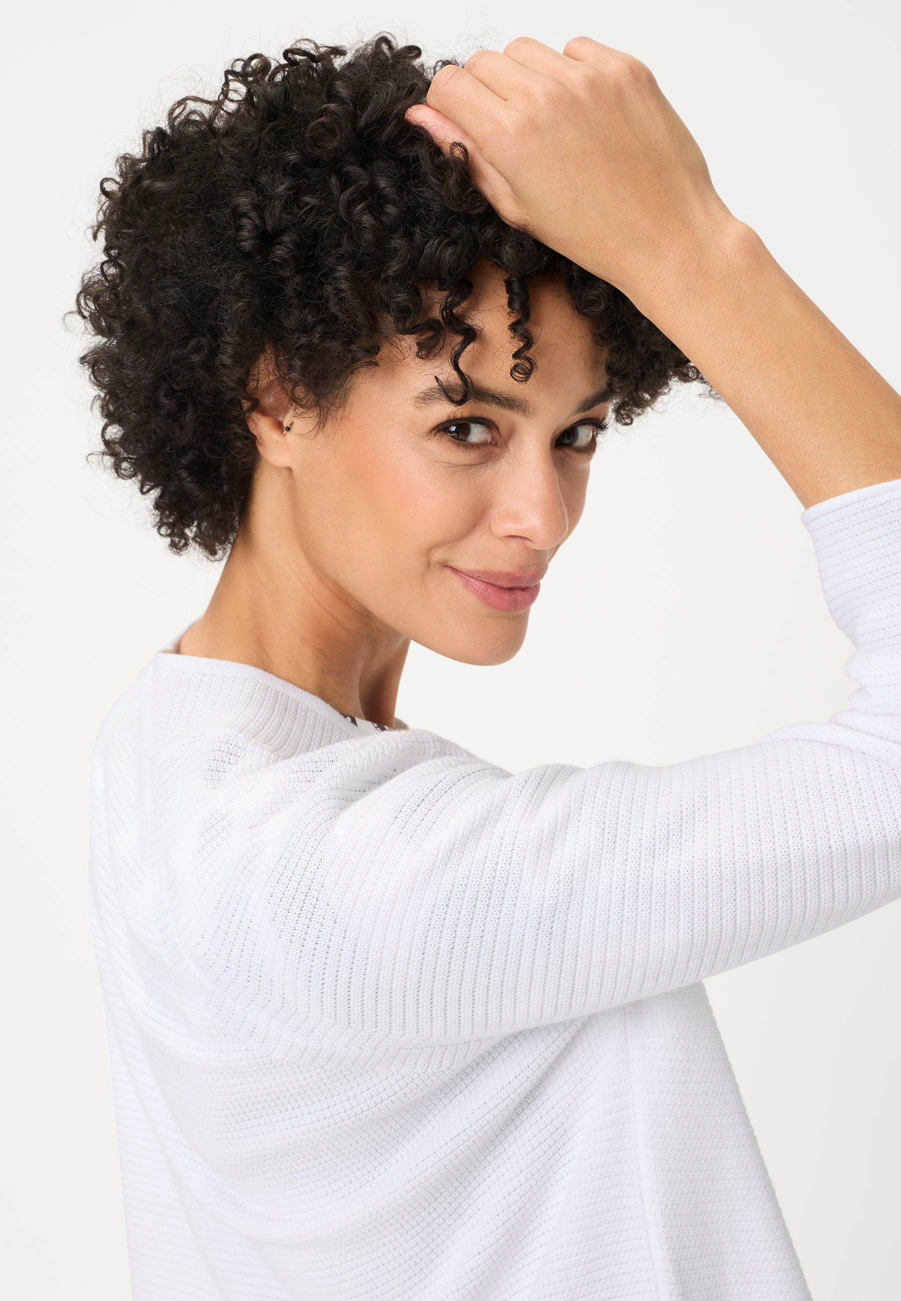 Olsen Damen Strickjacken  White