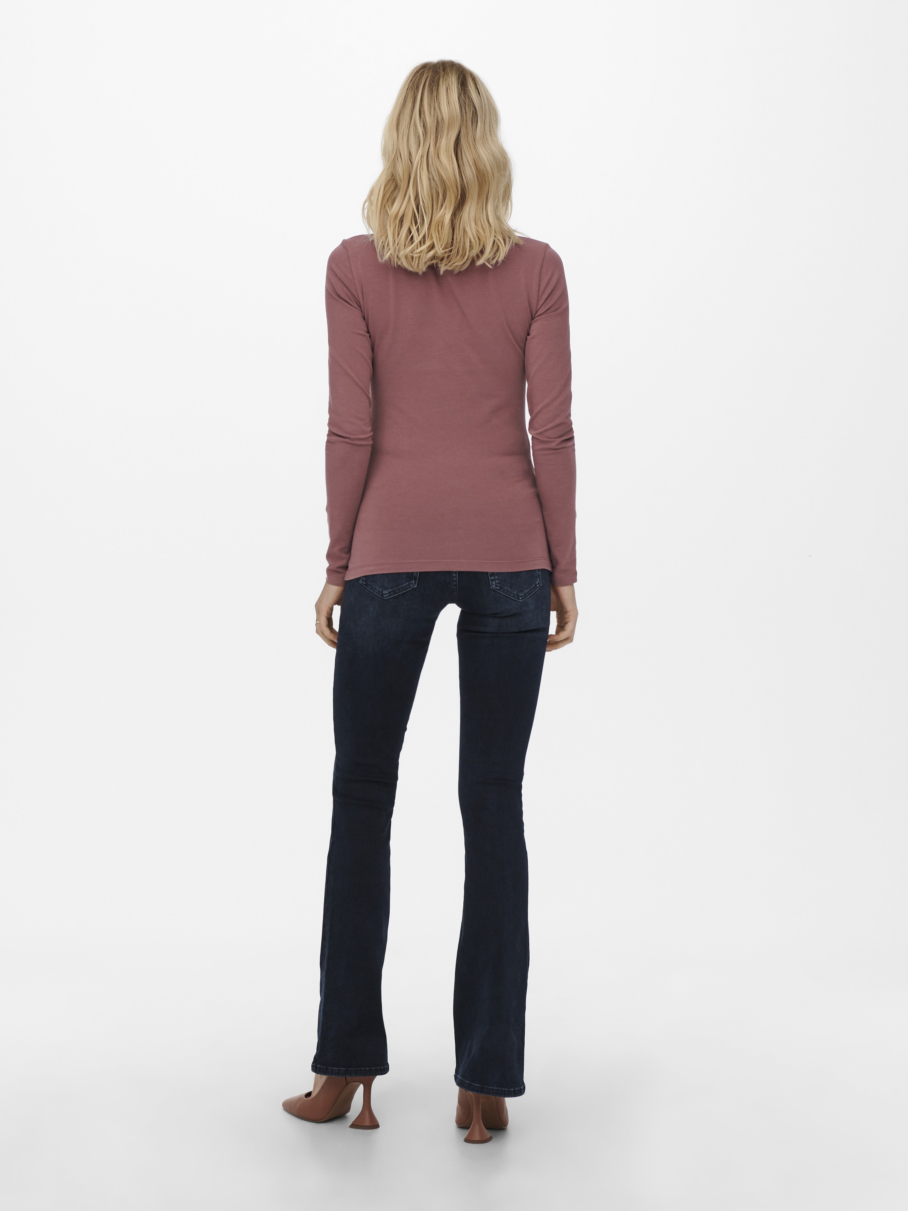 Only Damen T-Shirts Rose Brown